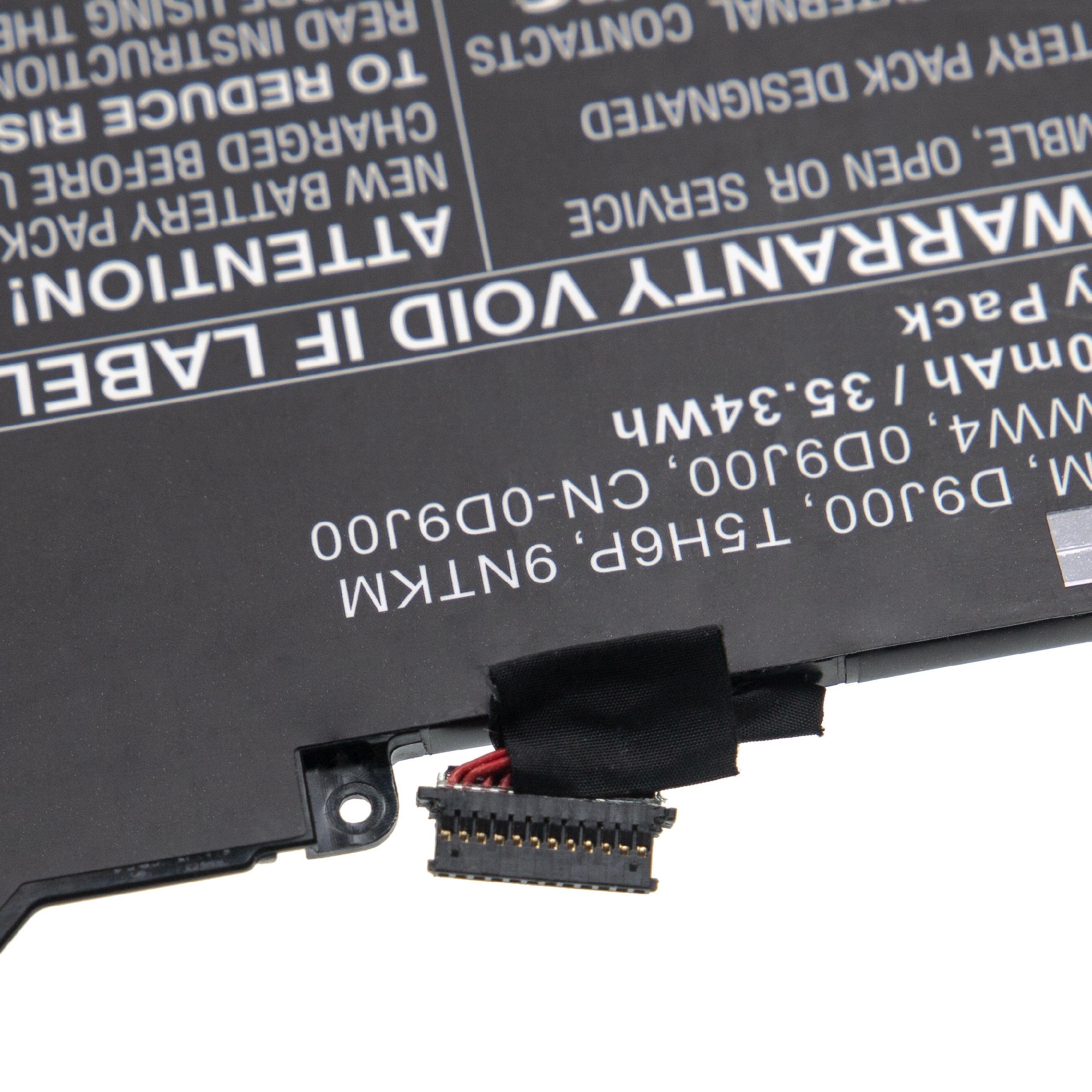Dell vhbw kompatibel 4650 (7,6 2-in-1, 7200 mit Latitude mAh V) Li-Polymer Laptop-Akku 7200 12