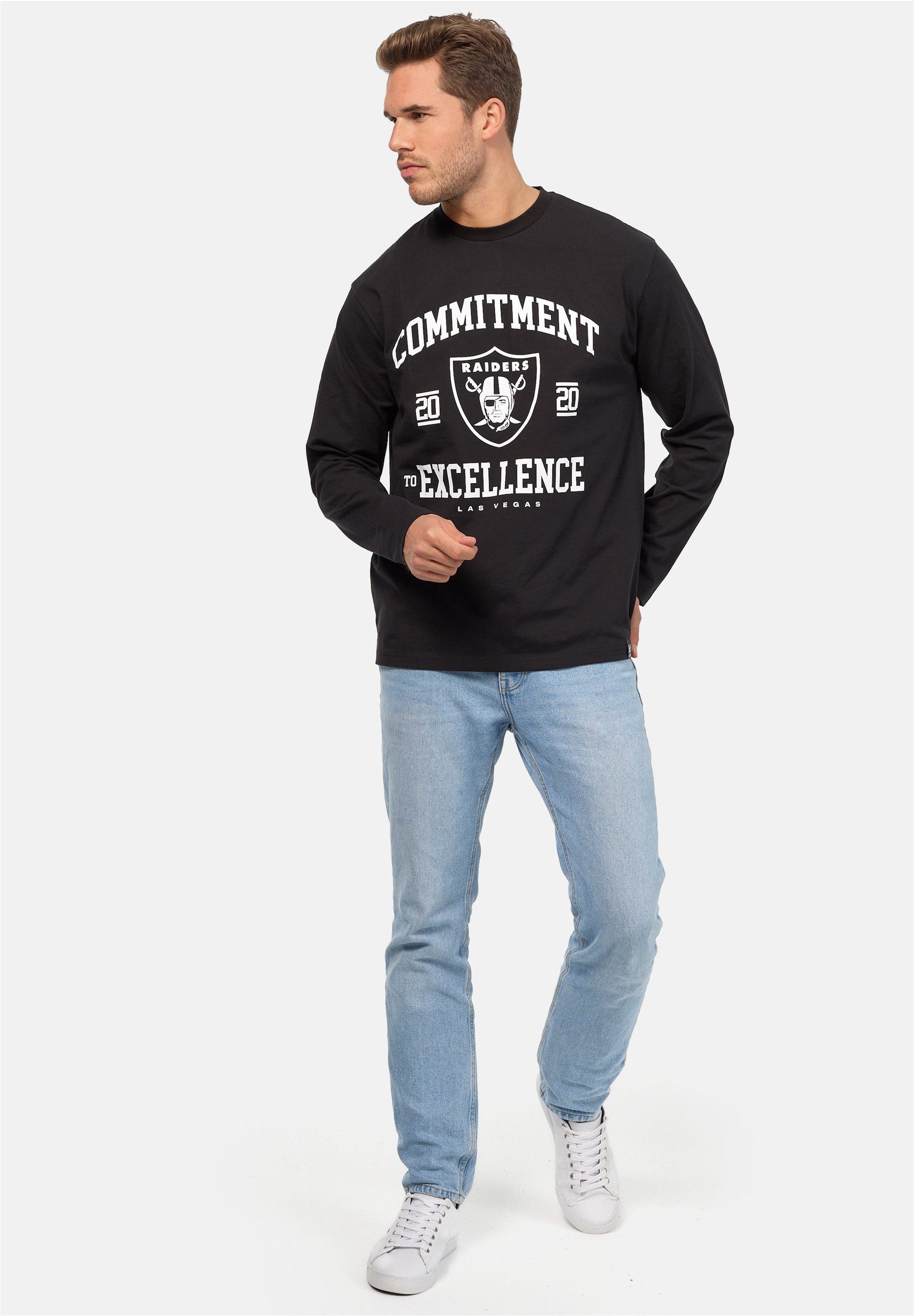 Recovered Sweatshirt NFL Raiders Commitment To Excellence Relaxed im lockeren Schnitt