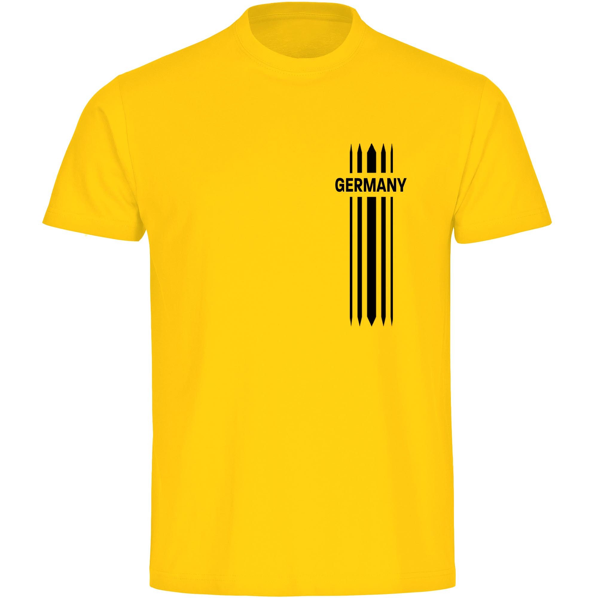 multifanshop T-Shirt Herren Germany - Streifen - Männer