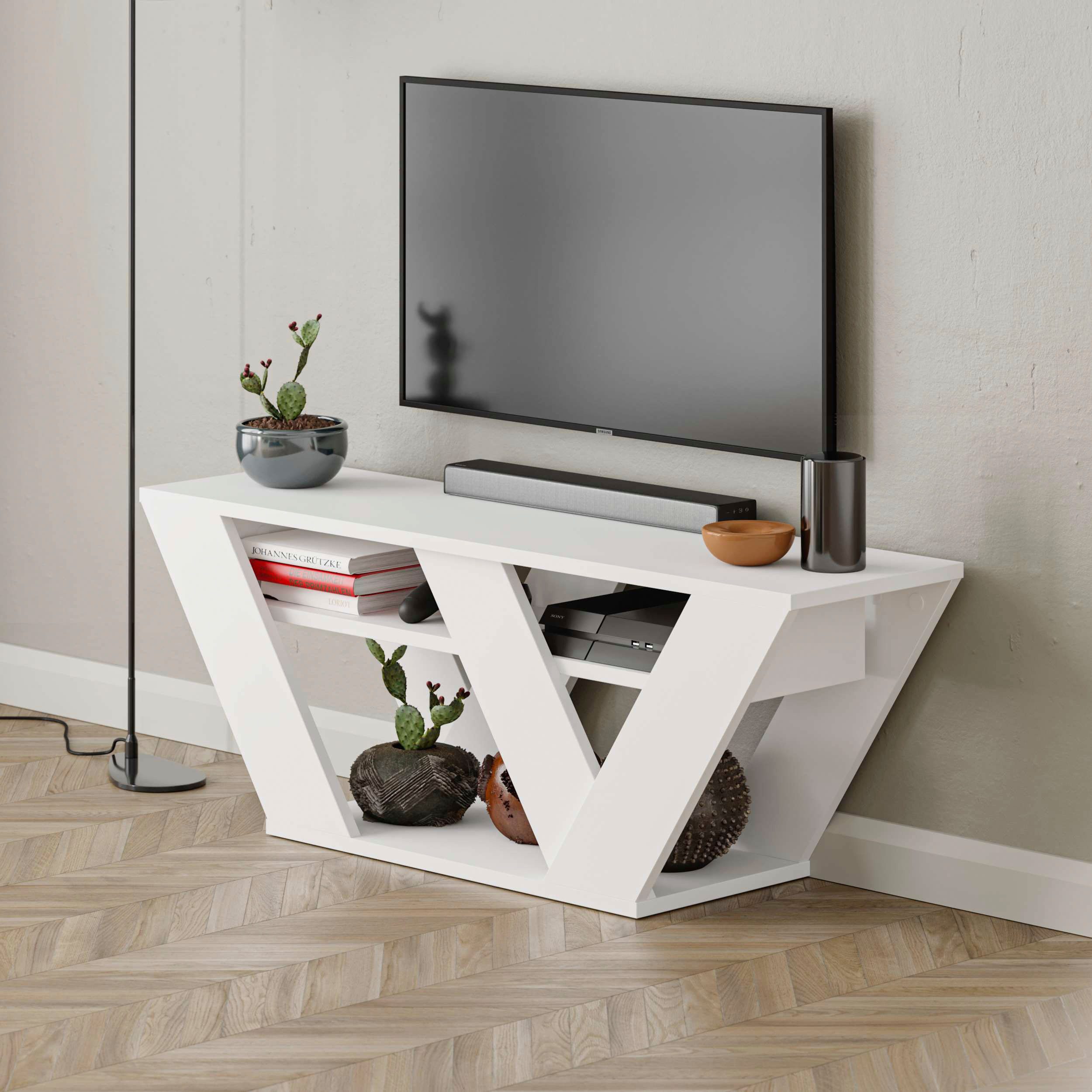 Decortie TV-Schrank "Thales TV Schrank", (Packung), Einfache Montage,Platzs günstig online kaufen