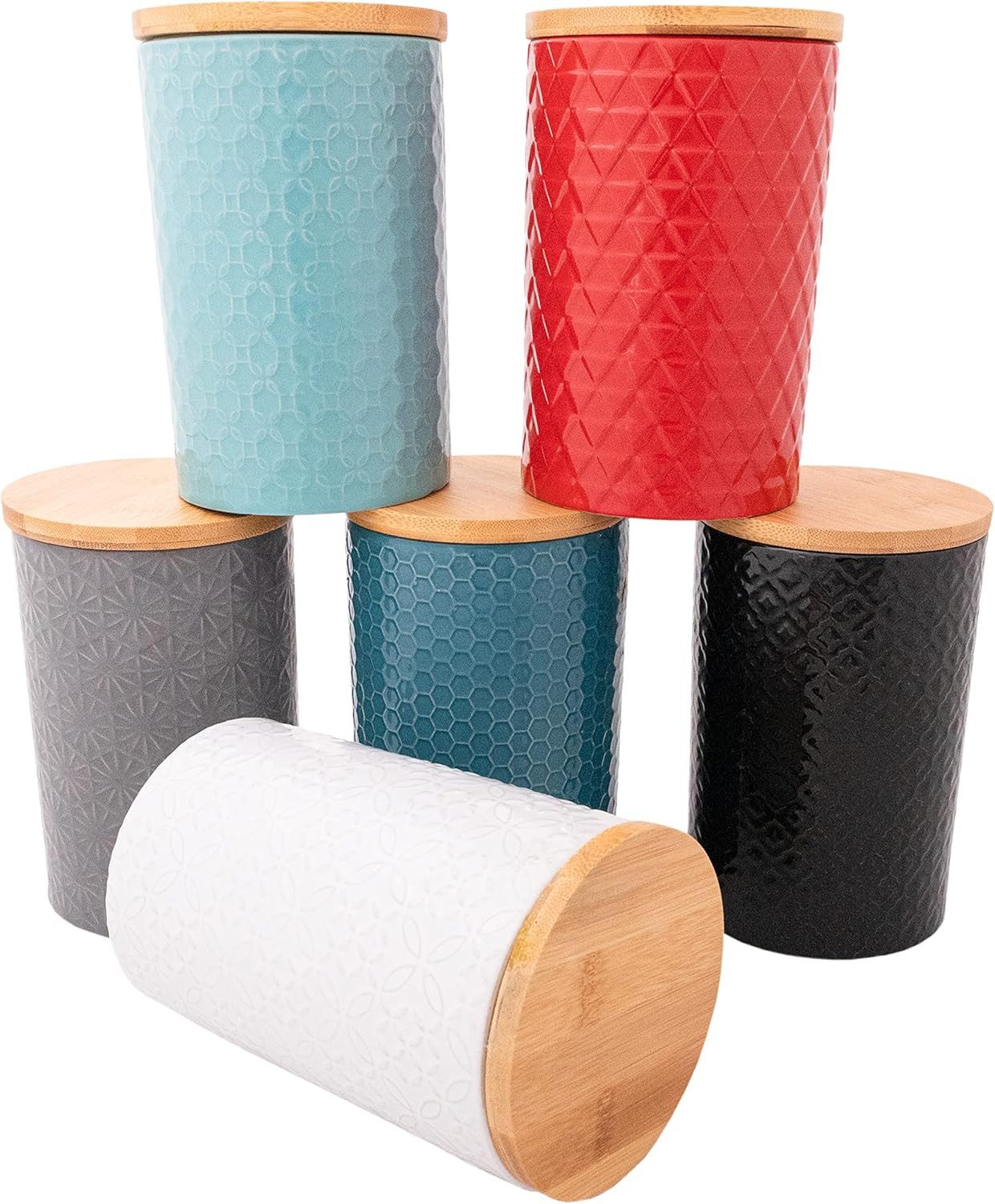 Riyashop Haushaltshobel 6er Set Vorratsdose Set INARI Vorratsbehälter mit Deckel Frischhalte