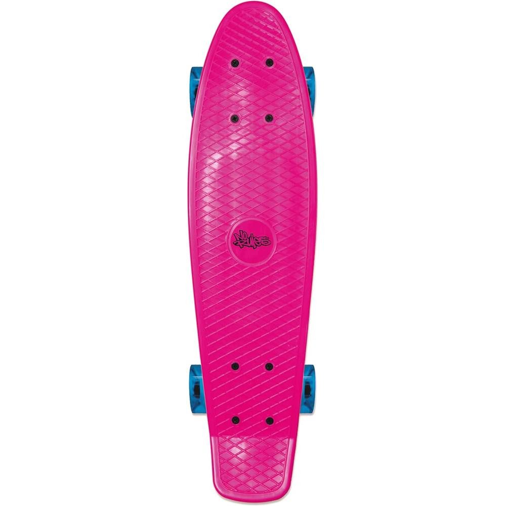 Muuwmi Miniskateboard Skateboard Fun LED Rollen ABEC 5 Cruiser Board Kinder, Rutschfeste Trittfläche: Sicherer Halt und optimale Kontrolle