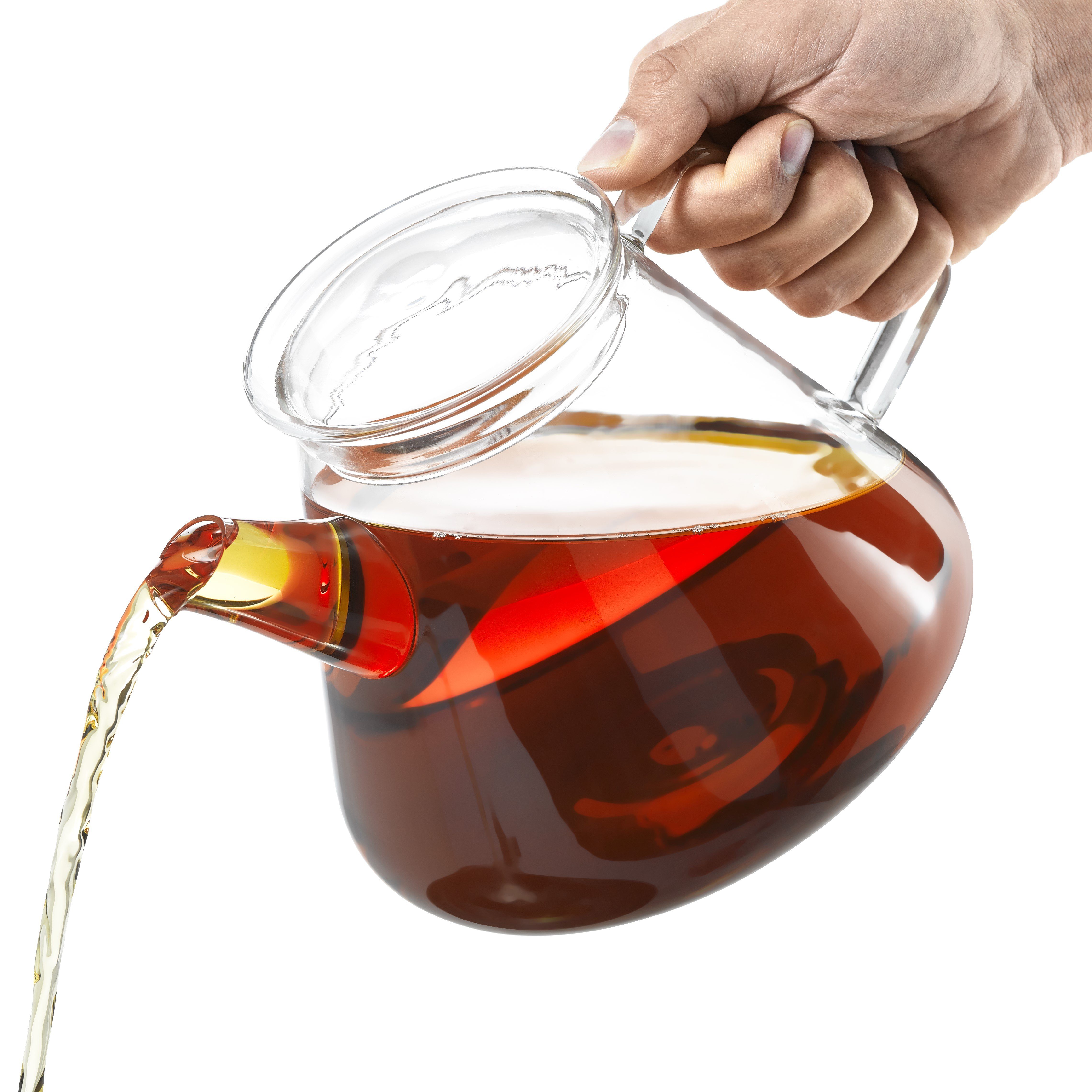AdHoc Teekanne Orient+, 1,5 l, Borosilikatglas mit Edelstahlfilter, hitzebeständig & aromaschonend