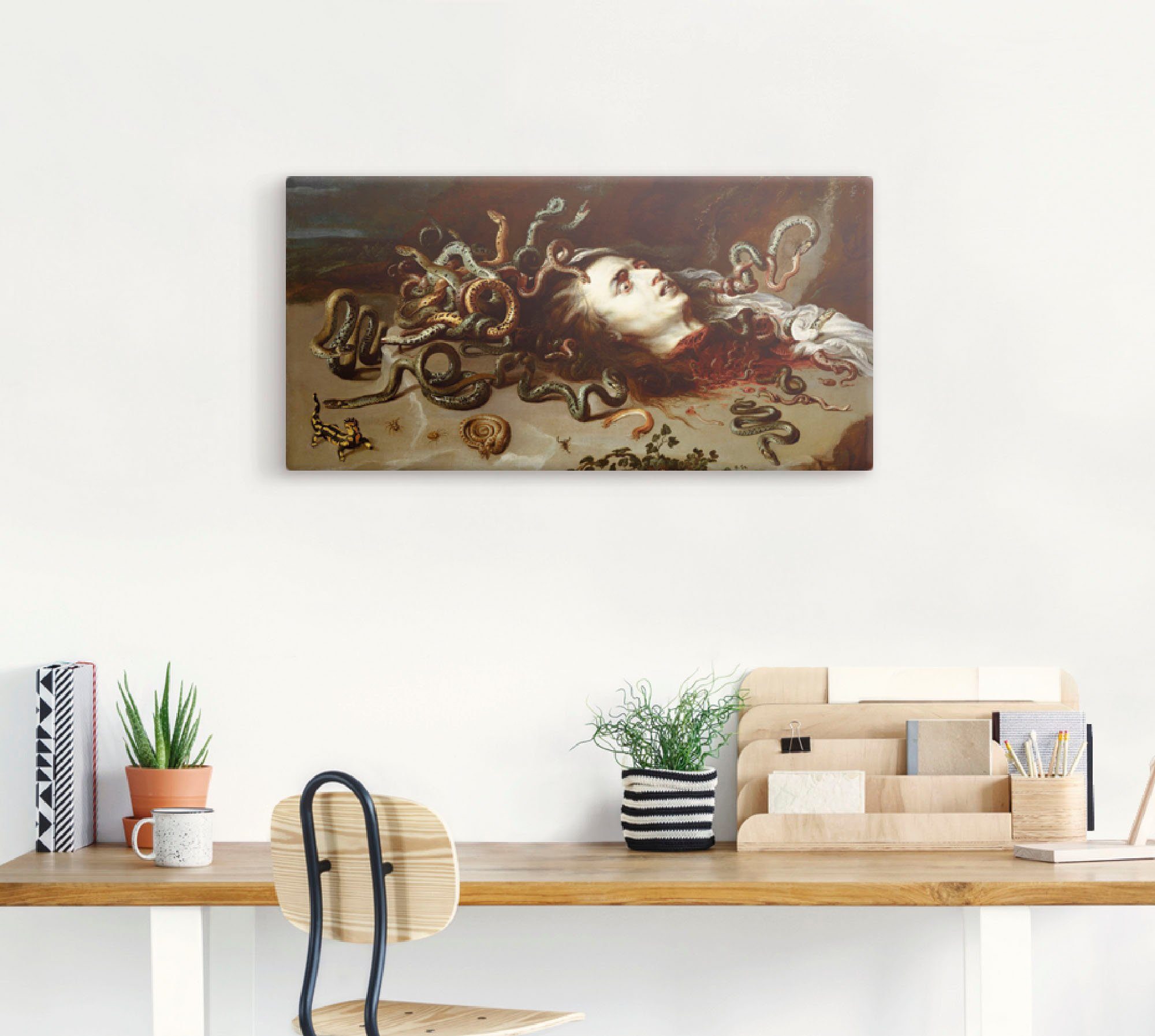 Artland Wandbild Das Haupt der Medusa, klassische Fantasie (1 St), als Leinwandbild, Poster in verschied. Größen