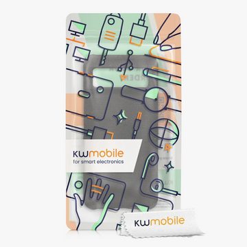 kwmobile Handyhülle Hülle für Google Pixel 8, Handyhülle Handy Case - Stoff mit Kartenfach Dunkelgrau