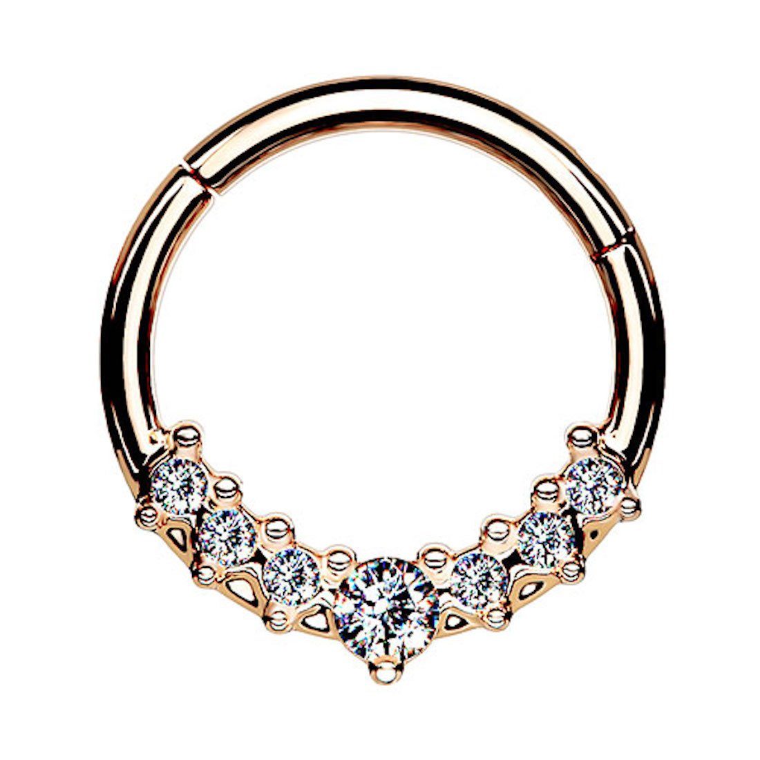 Taffstyle Nasenpiercing Septum Piercing Ring Segmentring Clicker Scharnier günstig online kaufen