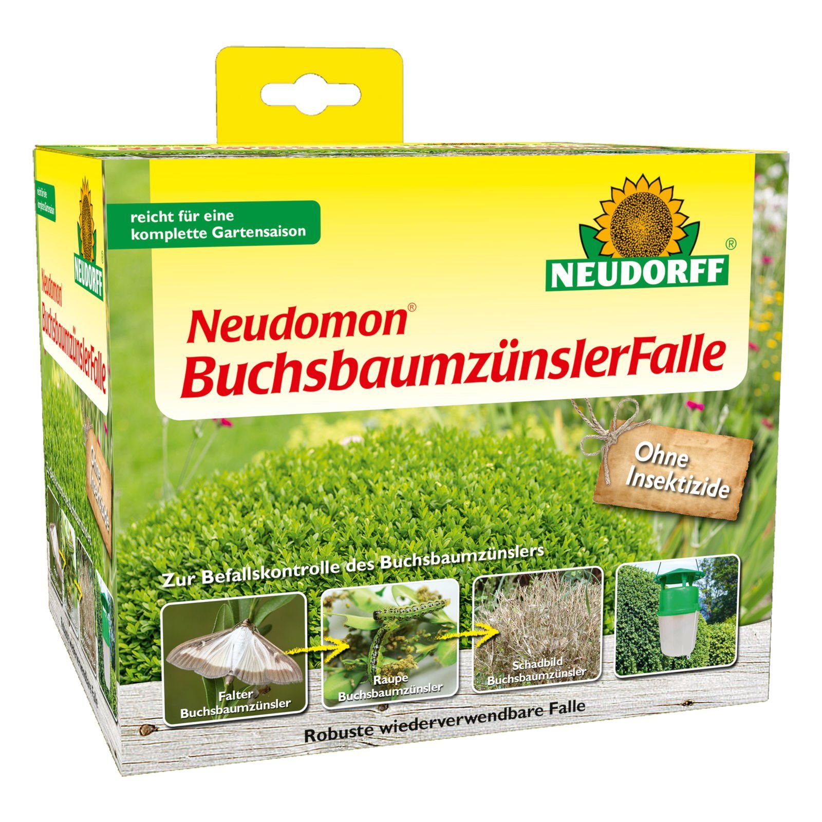 Neudorff Insektenfalle Neudomon BuchsbaumzünslerFalle + Nachfüllpack
