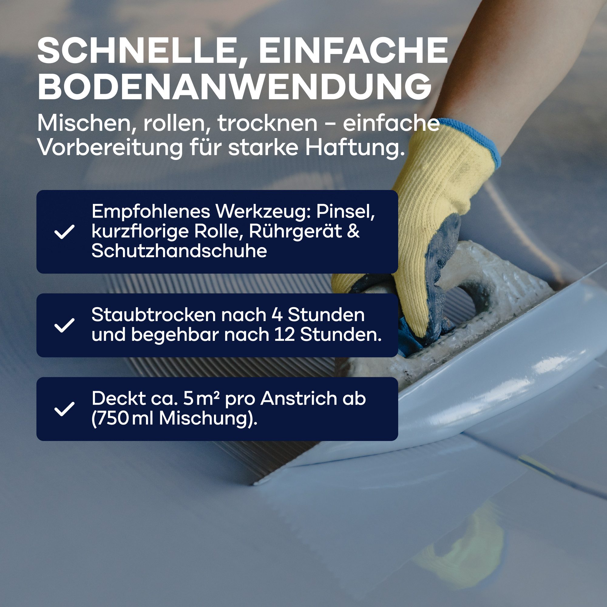 plid Haftgrund 2K Epoxy-Haftvermittler – 750 ml Grundierung für Beton & Garage, Hohe Haftfestigkeit – Bild 5 von 5
