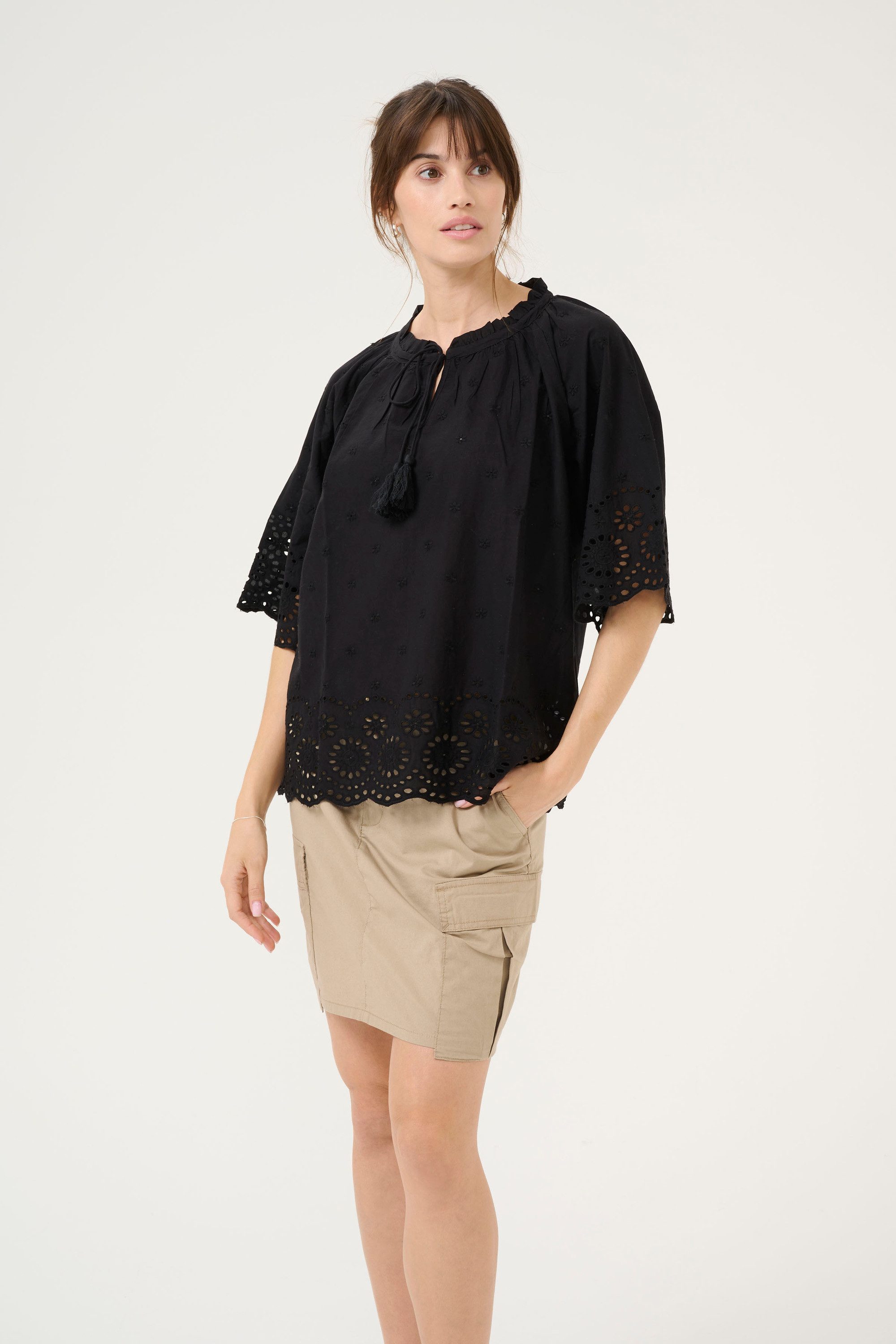 Culture Kurzarmbluse Kurzarm-Bluse CUreya