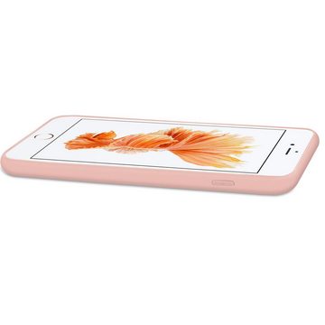 CoolGadget Handyhülle Rosa als 2in1 Schutz Cover Set für das Apple iPhone 6 / 6S 4,7 Zoll, 2x Glas Display Schutz Folie + 1x TPU Case Hülle für iPhone 6 / 6S