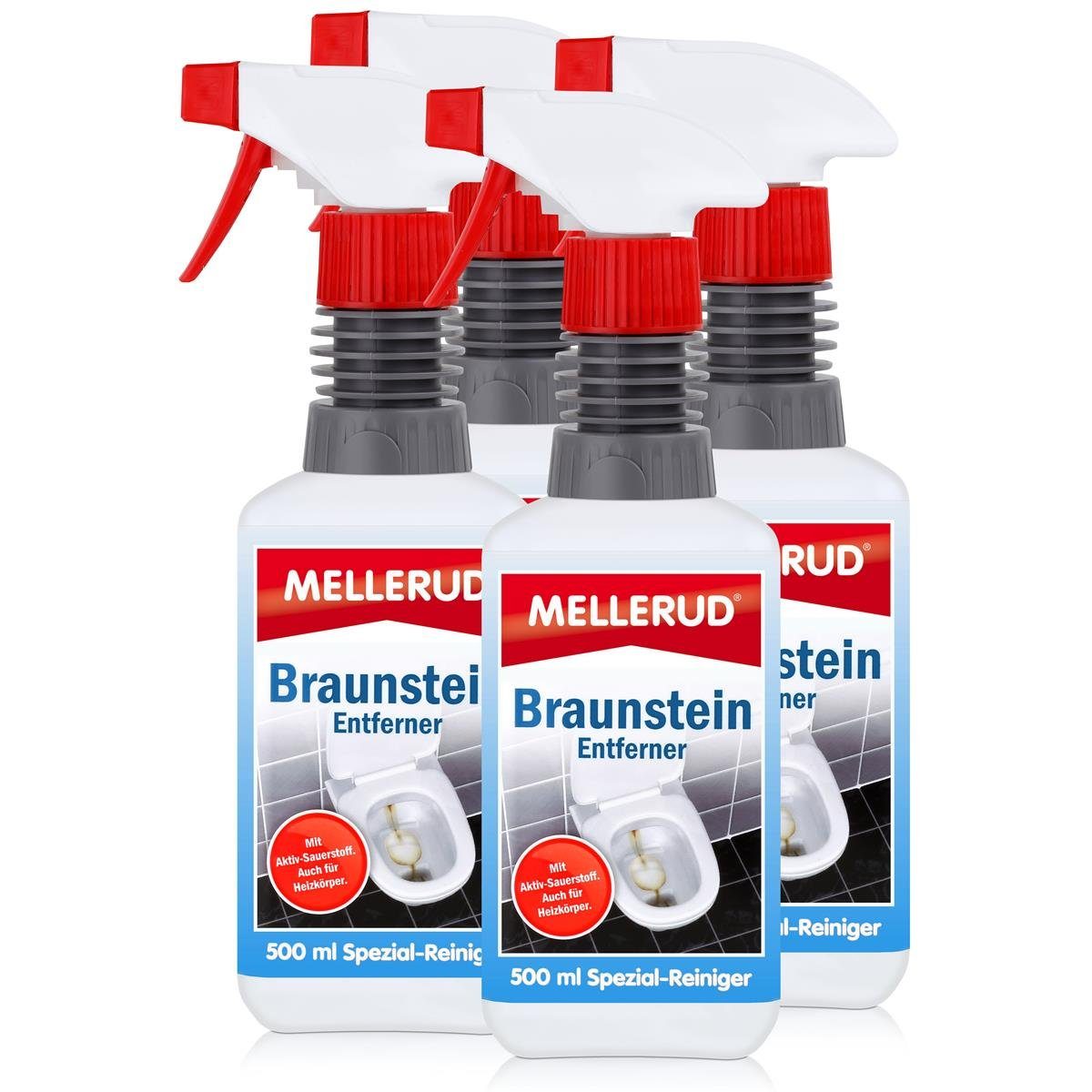 4x Mellerud Braunstein Entferner 500 ml Spezialwaschmittel