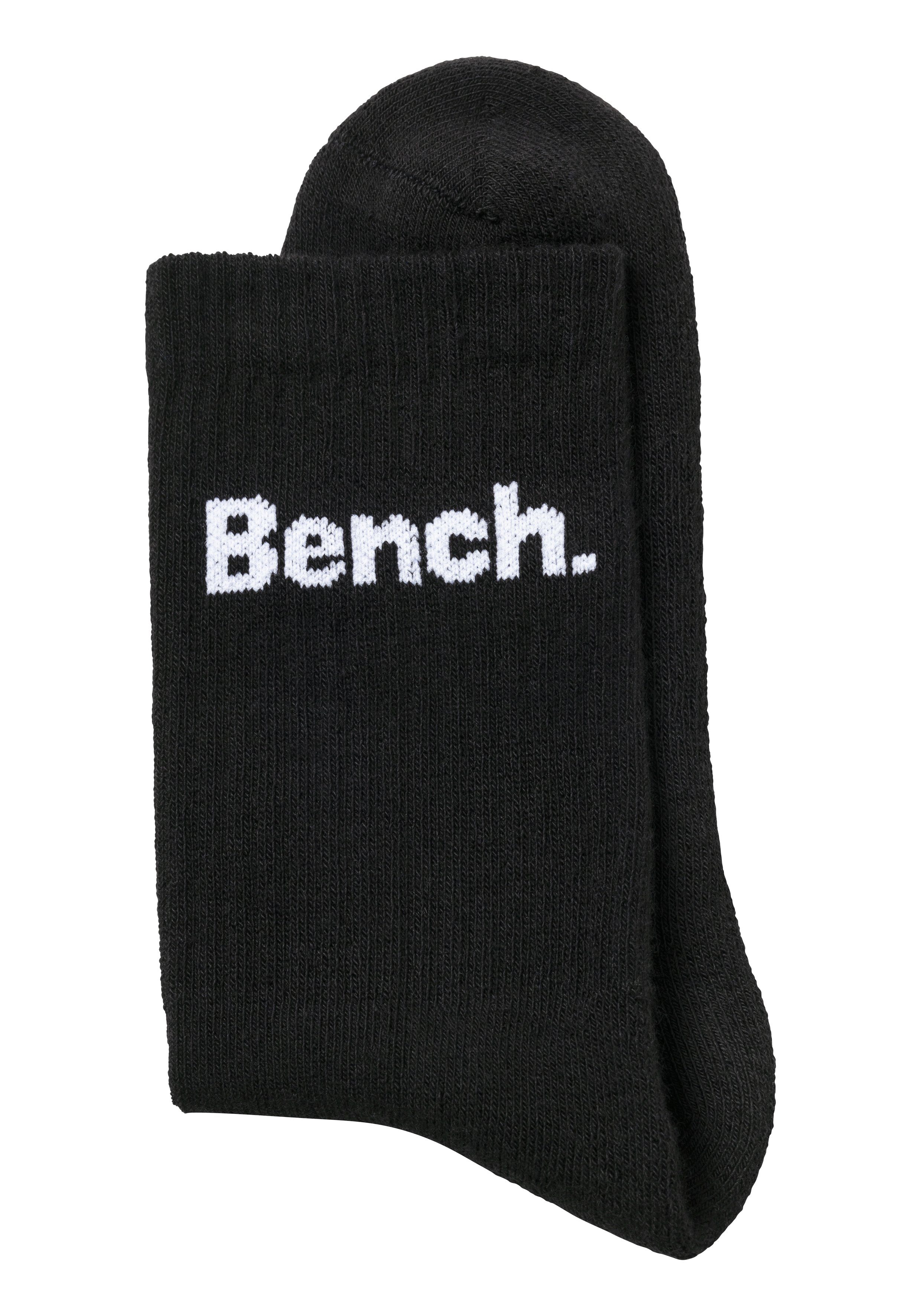 Bench. Tennissocken Damen Herren Sportsocken, Crew Socken (Packung, 6-Paar, Gr. 35-38 bis 47-48) mit Fuß Polsterung