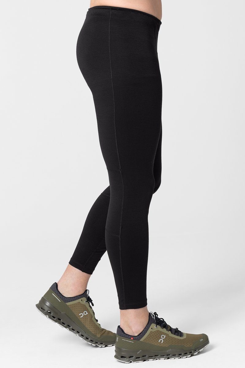 TIGHTS SUPER.NATURAL Merino-Materialmix Merino Tight Funktionstights MOTION Jet angenehmer M Black