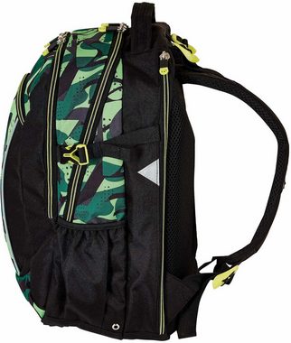 Herlitz Schulrucksack Ultimate, Camo, enthält recyceltes Material (Global Recycled Standard)