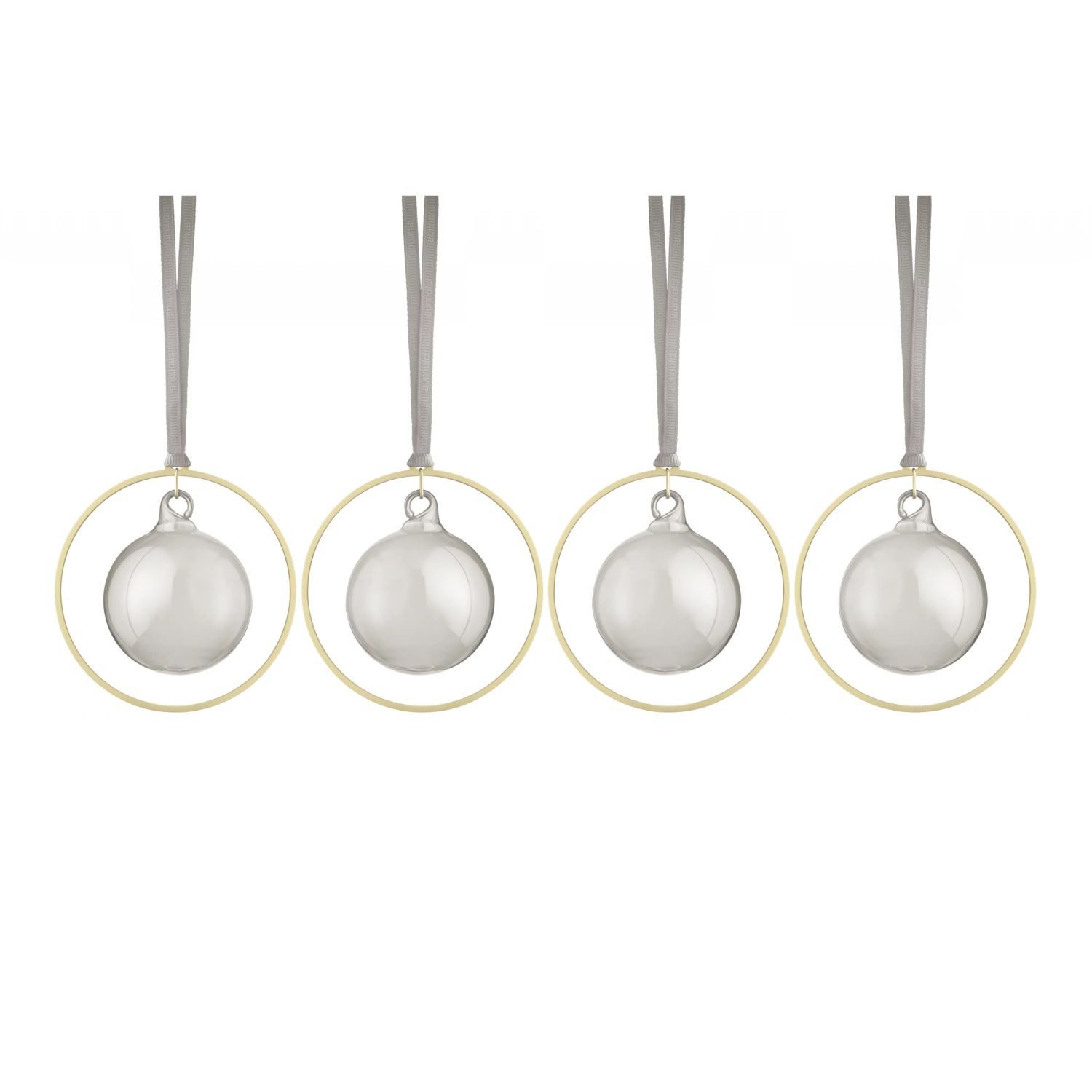 blomus Christbaumschmuck Kitai Glaskugel Smoke 4er Set (4-tlg)