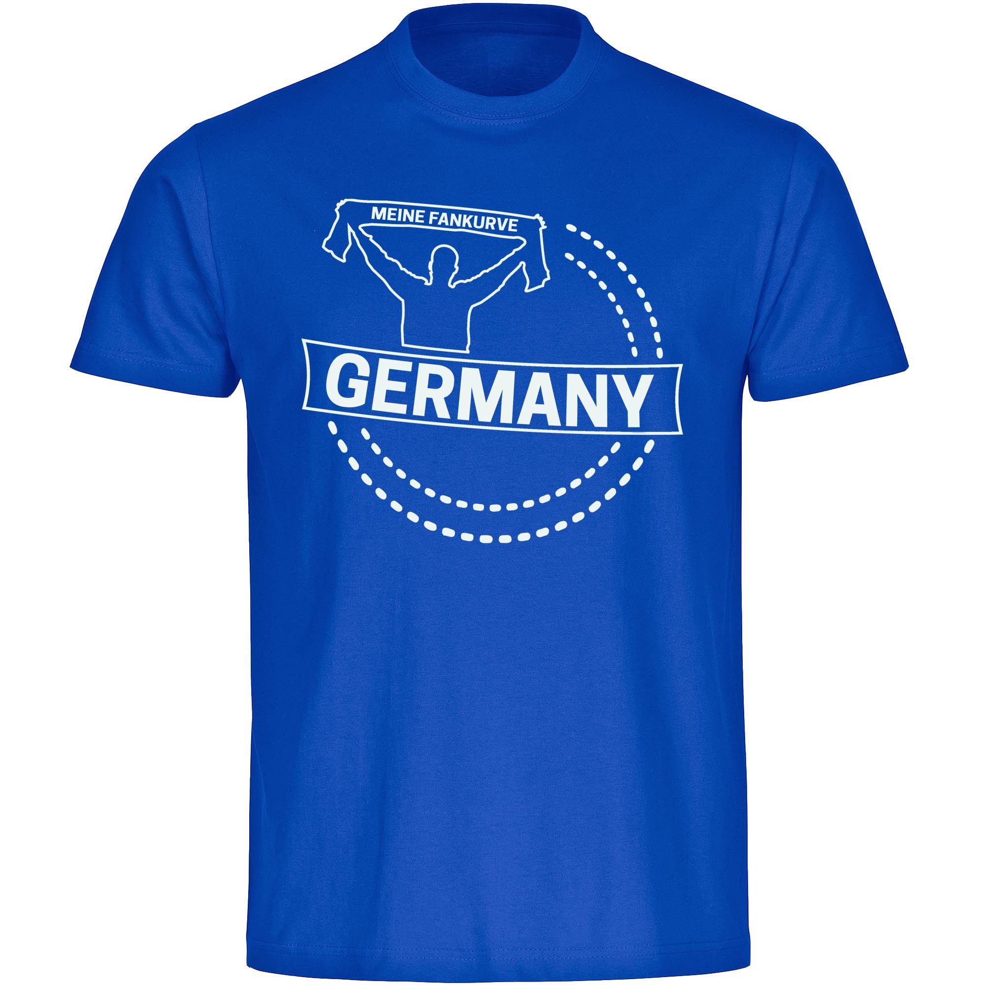 multifanshop T-Shirt Herren Germany - Meine Fankurve - Männer