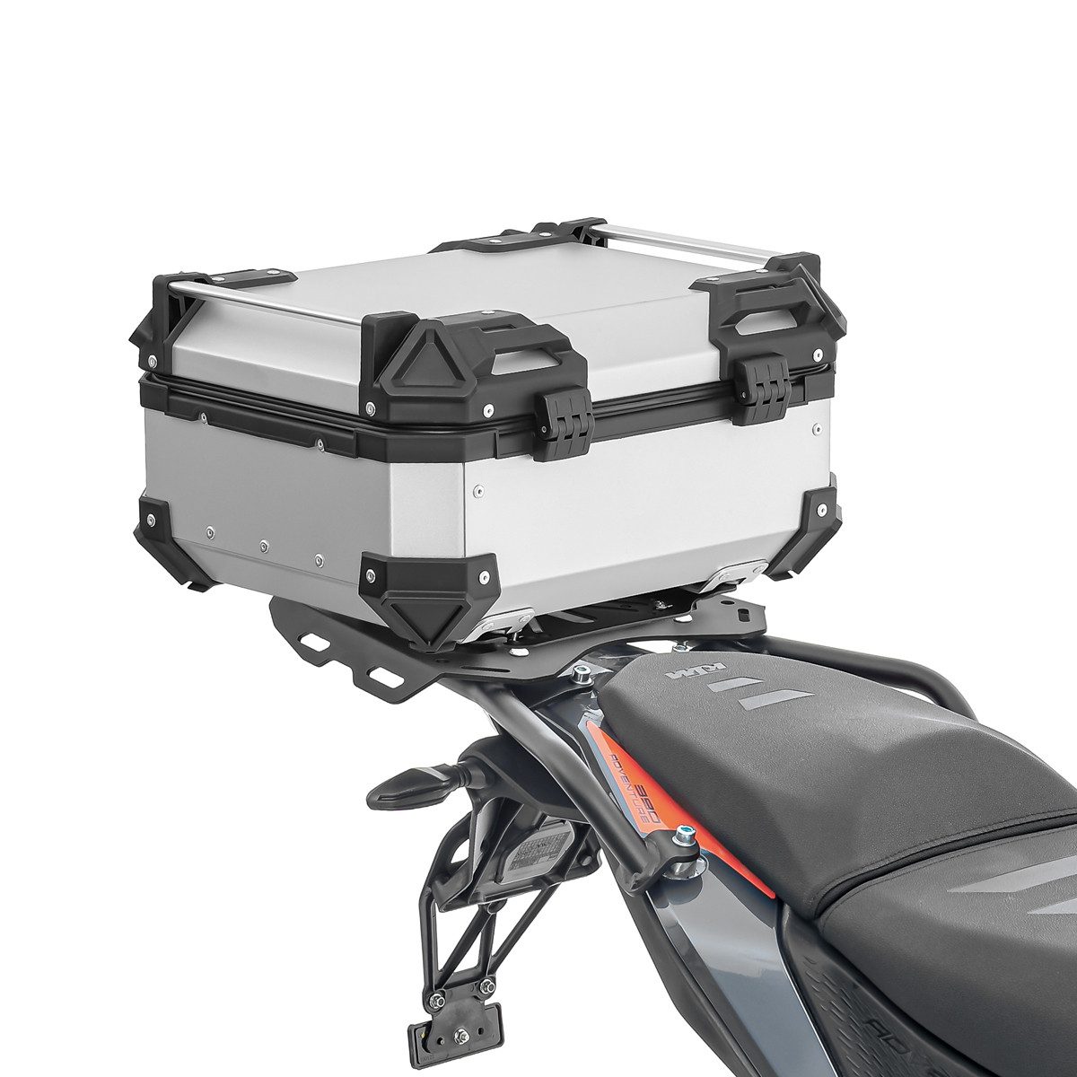 Bagtecs Topcase Set Alu Topcase + Gepäckbrücke passend für KTM 390 Adventure 20-24 # X