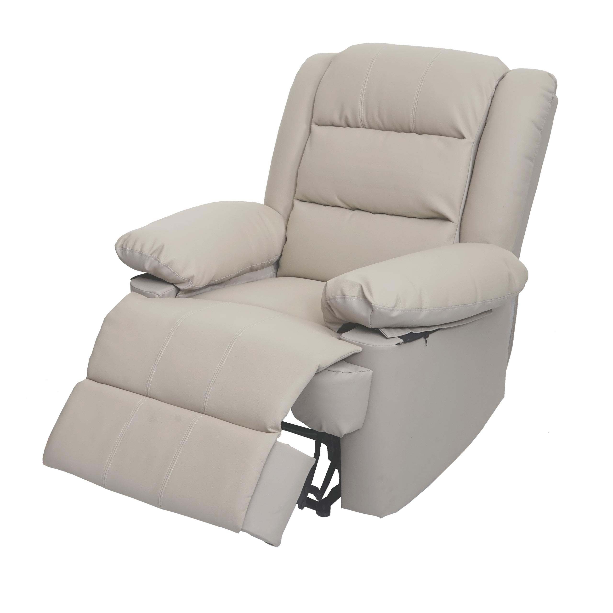 MCW TV-Sessel MCW-G15, Liegefläche: 165 cm, Verstellbare Rückenfläche, Fußstütze verstellbar, Liegefunktion creme