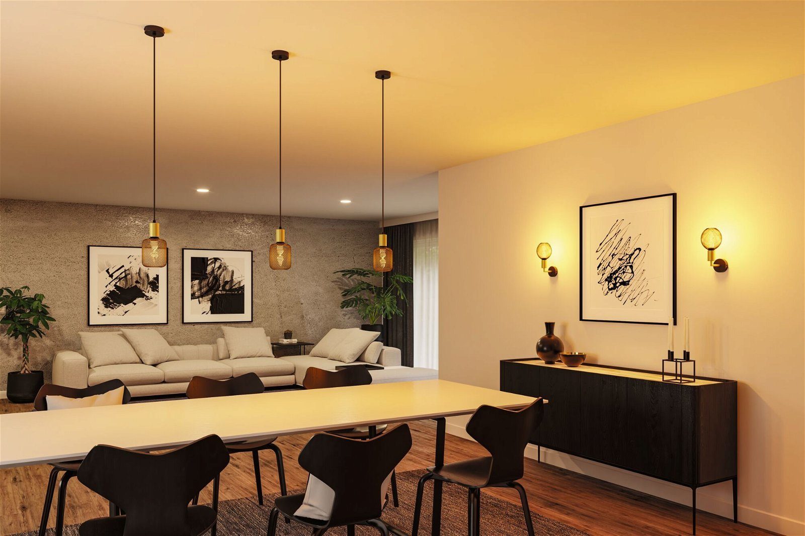 Paulmann Pendelleuchte Ravi IP44 max 1x60W 230V Metall, ohne Leuchtmittel, günstig online kaufen