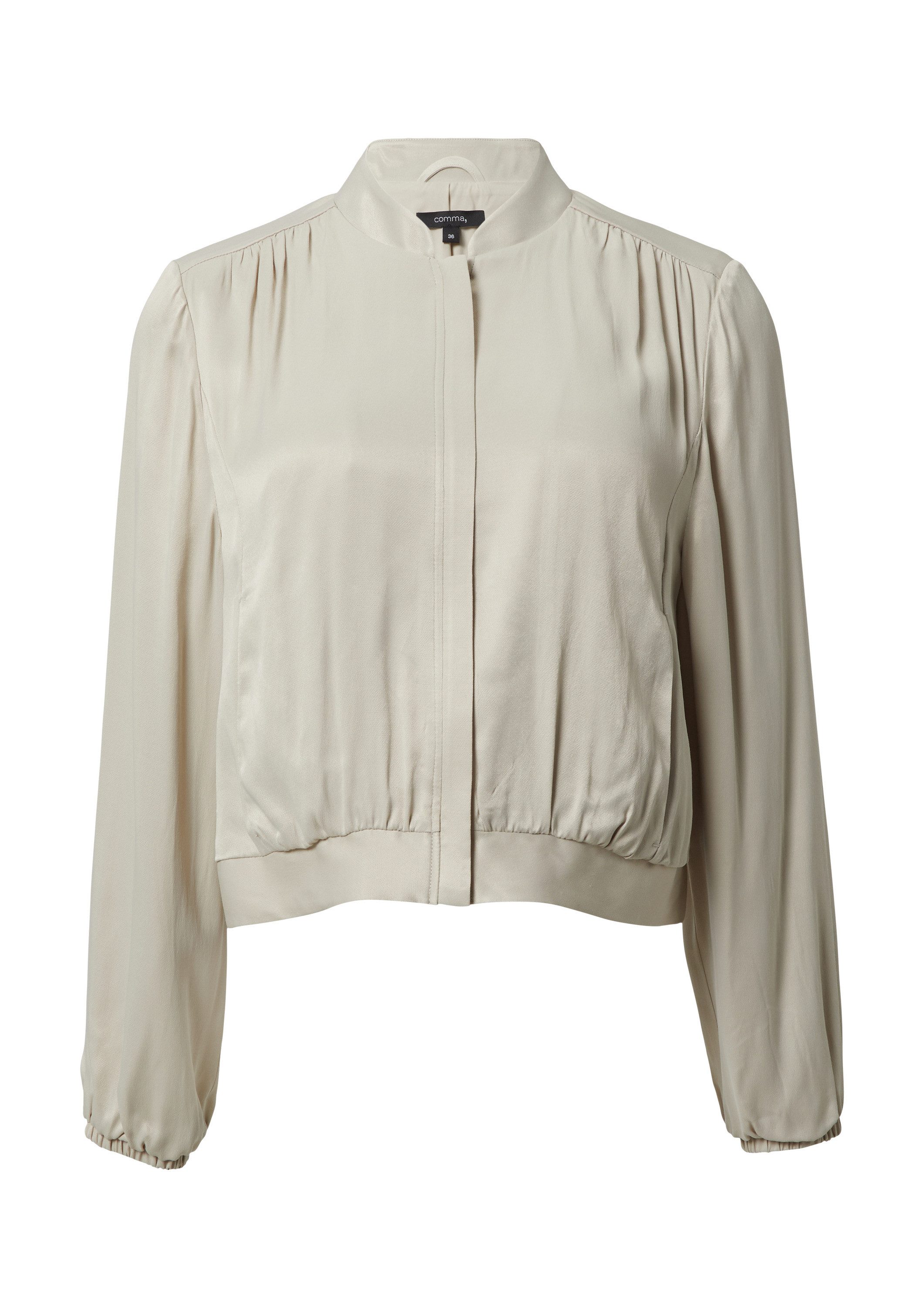 comma Funktionsjacke Indoor-Jacke Leichter Blouson aus Satin günstig online kaufen