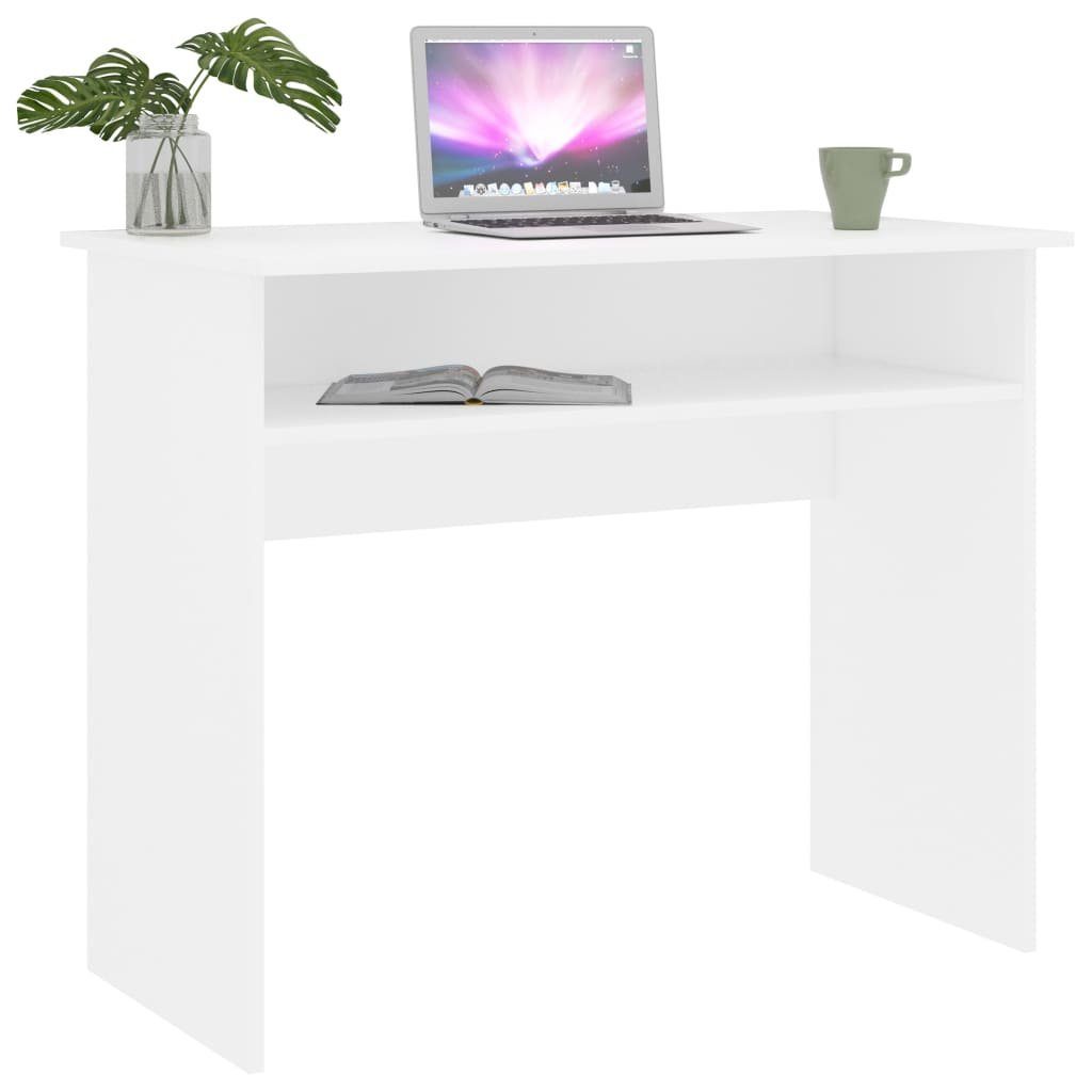 Schreibtisch Holzwerkstoff 90x50x74 furnicato cm Weiß