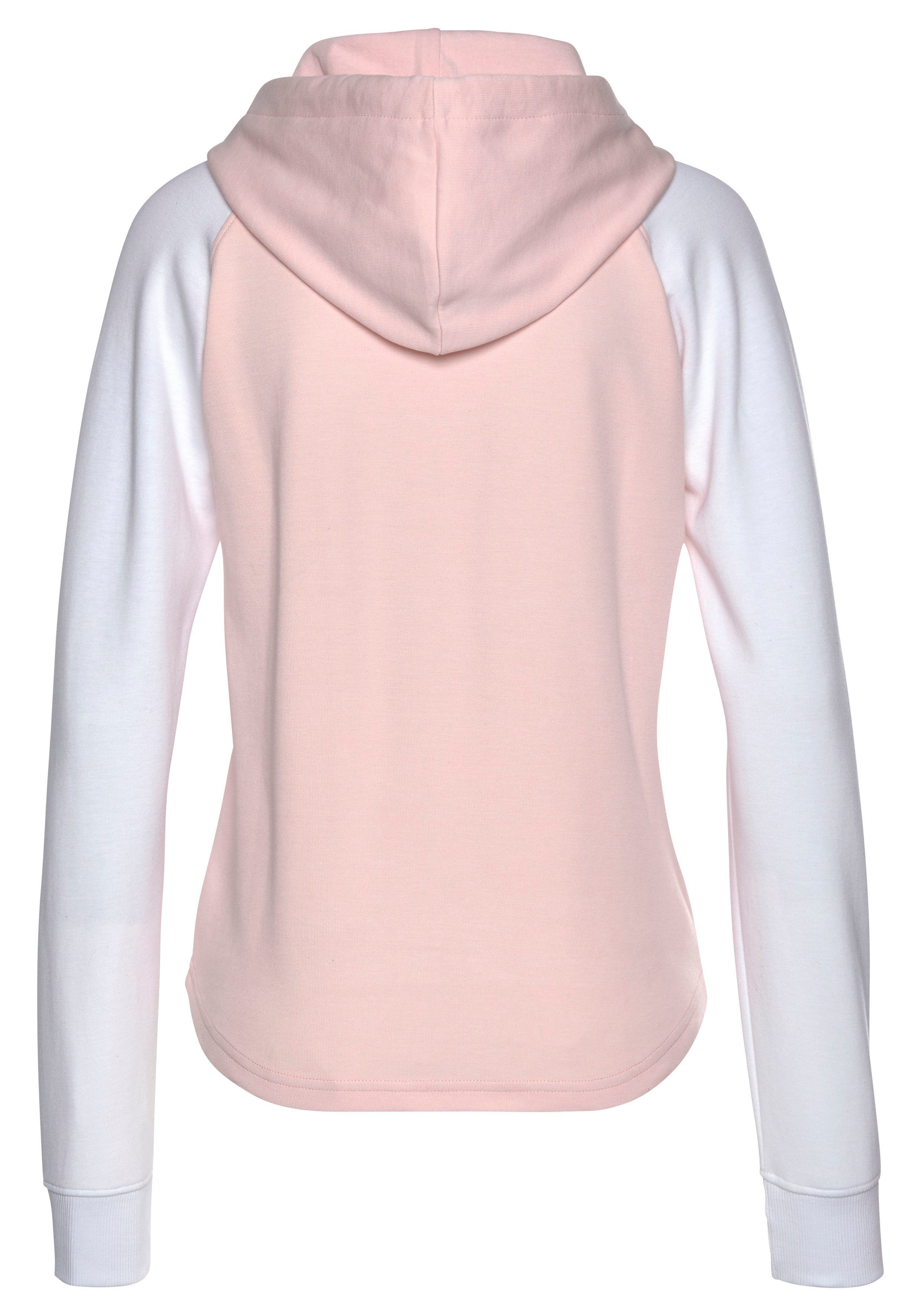 Bench. Loungewear Kapuzensweatshirt mit farblich abgesetzten Ärmeln und Logodruck, Loungeanzug, Hoodie