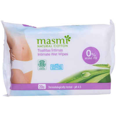 Masmi Intimpflege Bio Intimpflegetücher, 20 Stk.