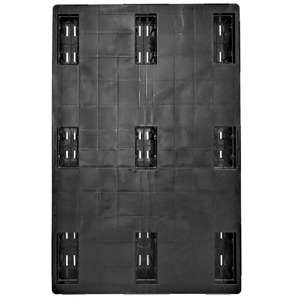 BRB-Lagertechnik Dekopalette Euro-Leichtpalette/Kunststoffpalette im Euromaß, LxBxH 1200x800x153 mm, Leichtpalette aus Polyethylen-Kunststoff (PE RE)