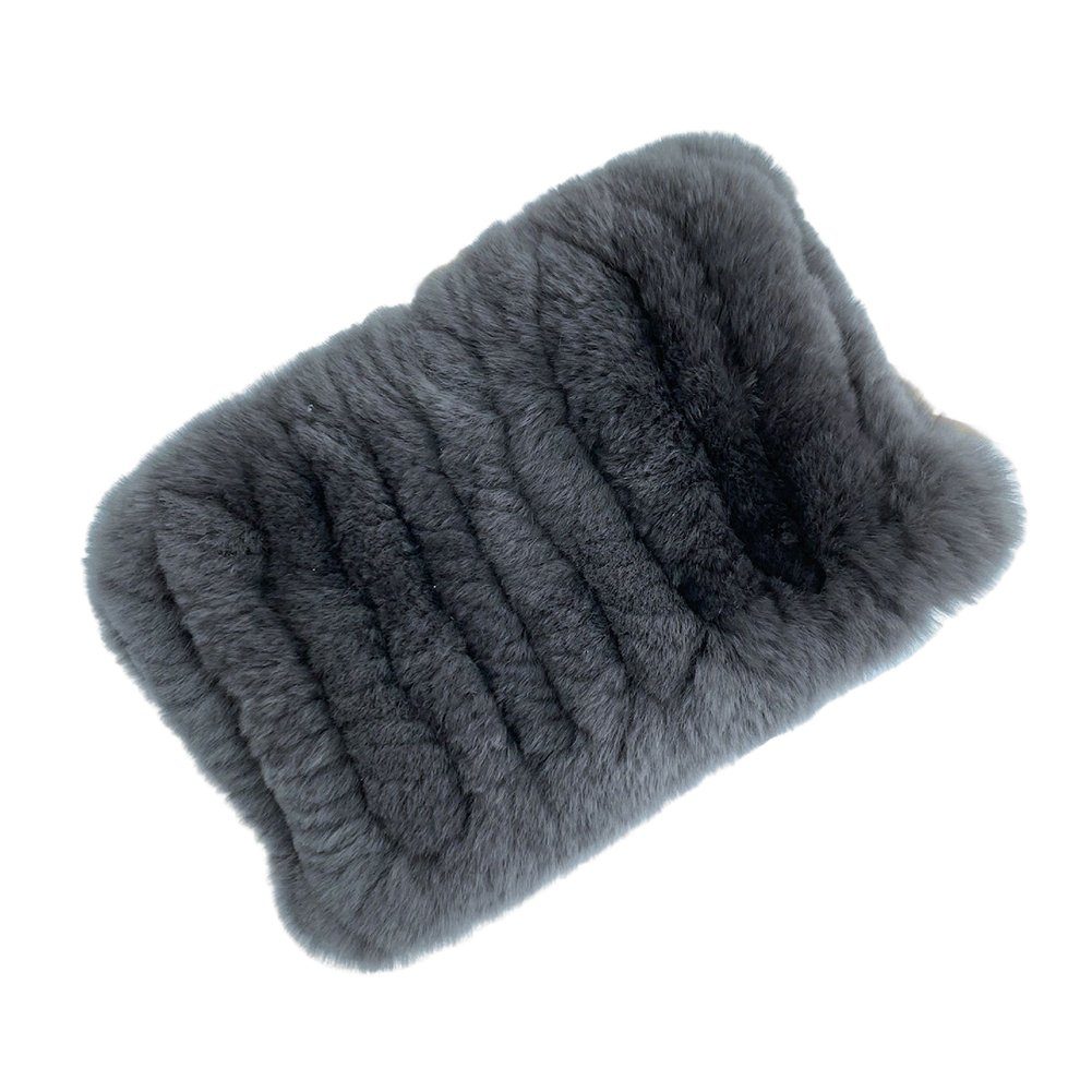 Blusmart Modeschal Damen-Winter-Stirnbandschal, Zwei-in-eins, Winddicht, Wärmend dark grey