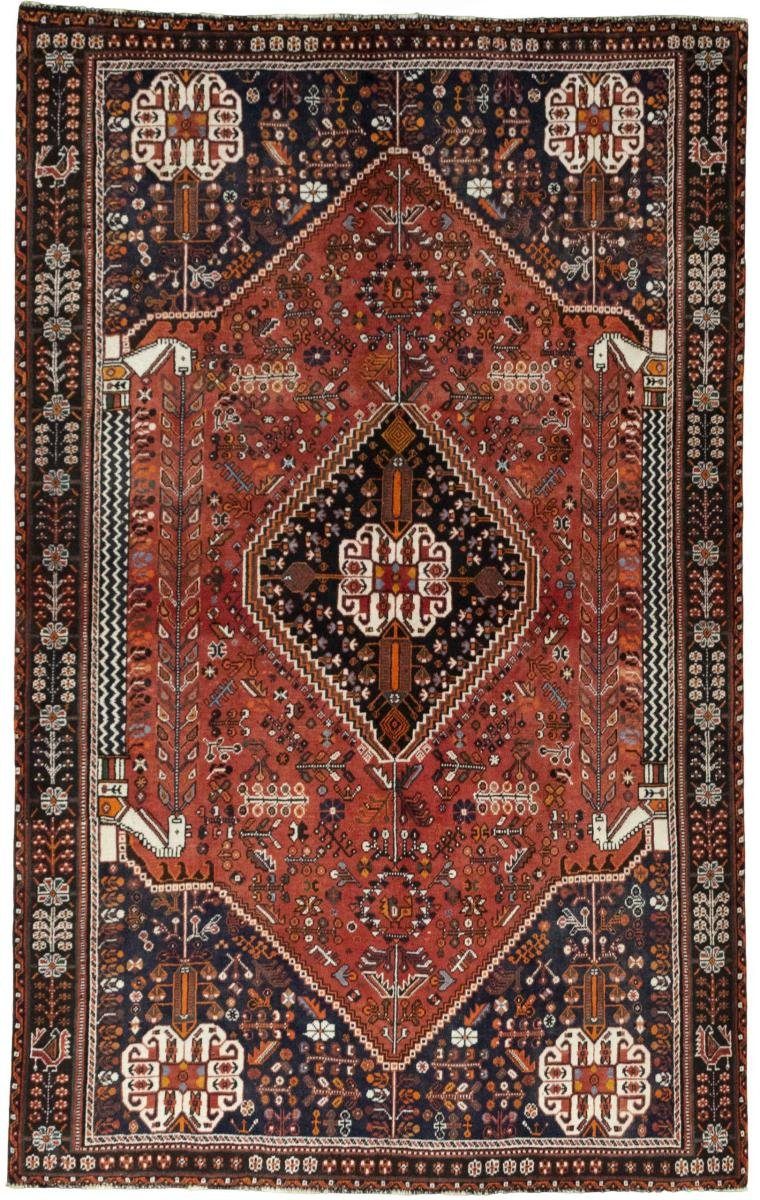 Orientteppich Shiraz 149x242 Handgeknüpfter Orientteppich / Perserteppich, Nain Trading, rechteckig, Höhe: 10 mm