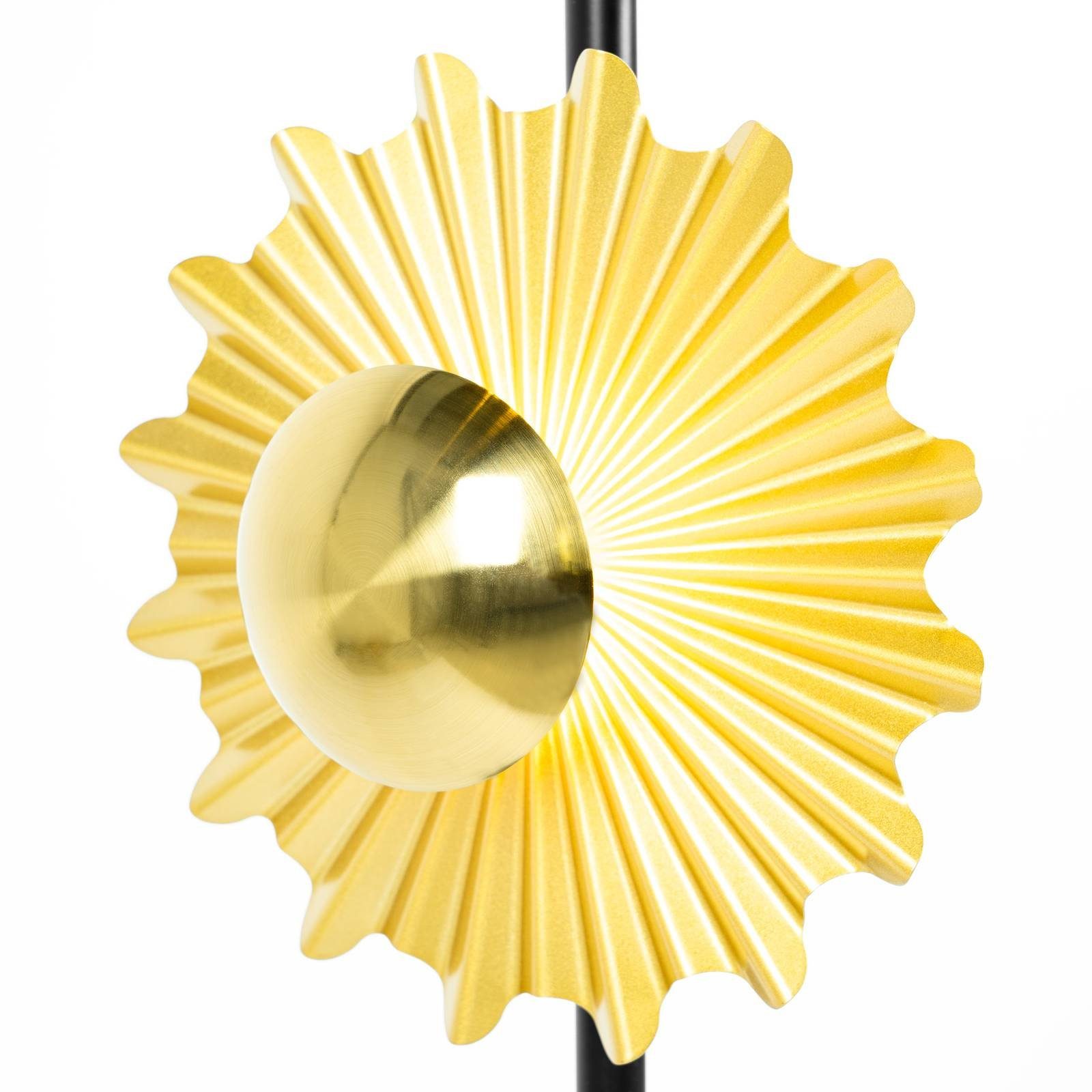 Lindby Stehlampe Senmia, Leuchtmittel nicht G9 flammig, Modern, inklusive, galvanisiert, bronze Schwarz, 3 Eisen, gold