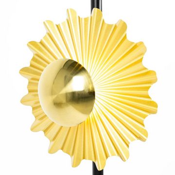 Lindby Stehlampe Senmia, Leuchtmittel nicht inklusive, Modern, Eisen, Schwarz, gold, bronze galvanisiert, 3 flammig, G9