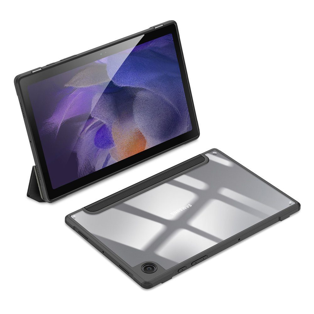 Dux Ducis Tablet-Hülle Hülle Samsung Galaxy Tab A8 10.5 '' 2021 Schwarz 10,5 Zoll, Kunstleder Schutzhülle Handy Wallet Case Cover mit Kartenfächern