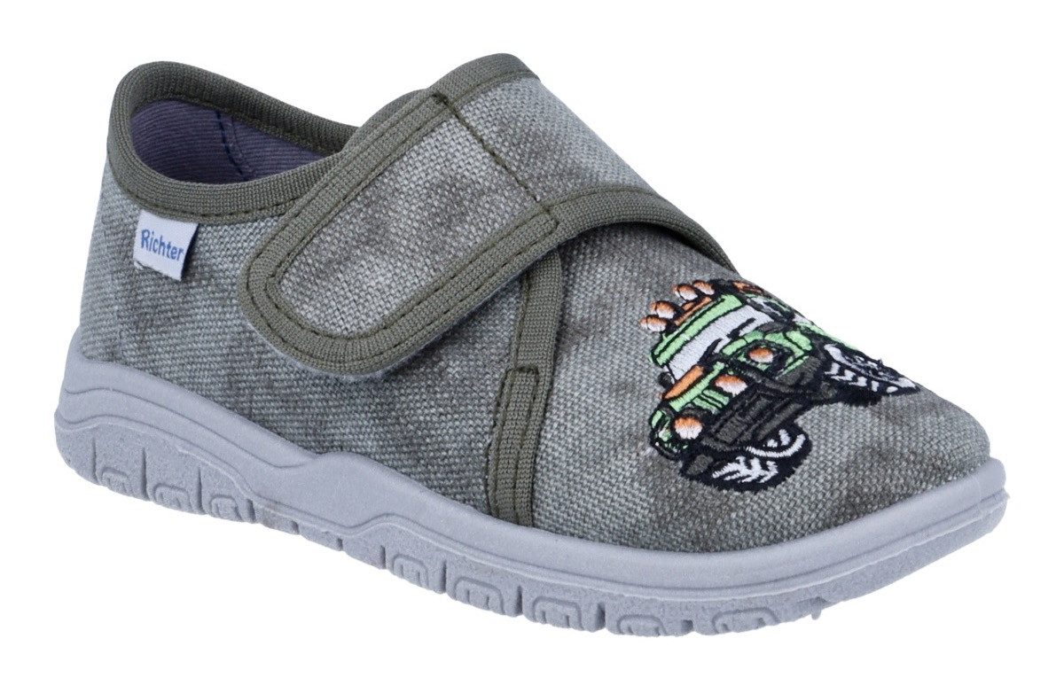 Richter Mailo Hausschuh Klettschuh, Kindergartenschuh, Größenschablone zum Download, mit WMS