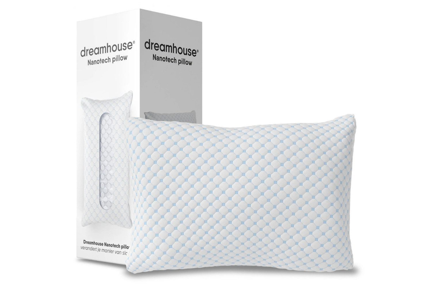Pointhome Kopfkissen Orthopädisches Nackenstützkissen, Kissen mit Abnehmbarem Bezug, 50 x 70 x 12 cm, Waschbarer Bezug & Atmungsaktiver, Kissen mit Füllung und Memory Foam