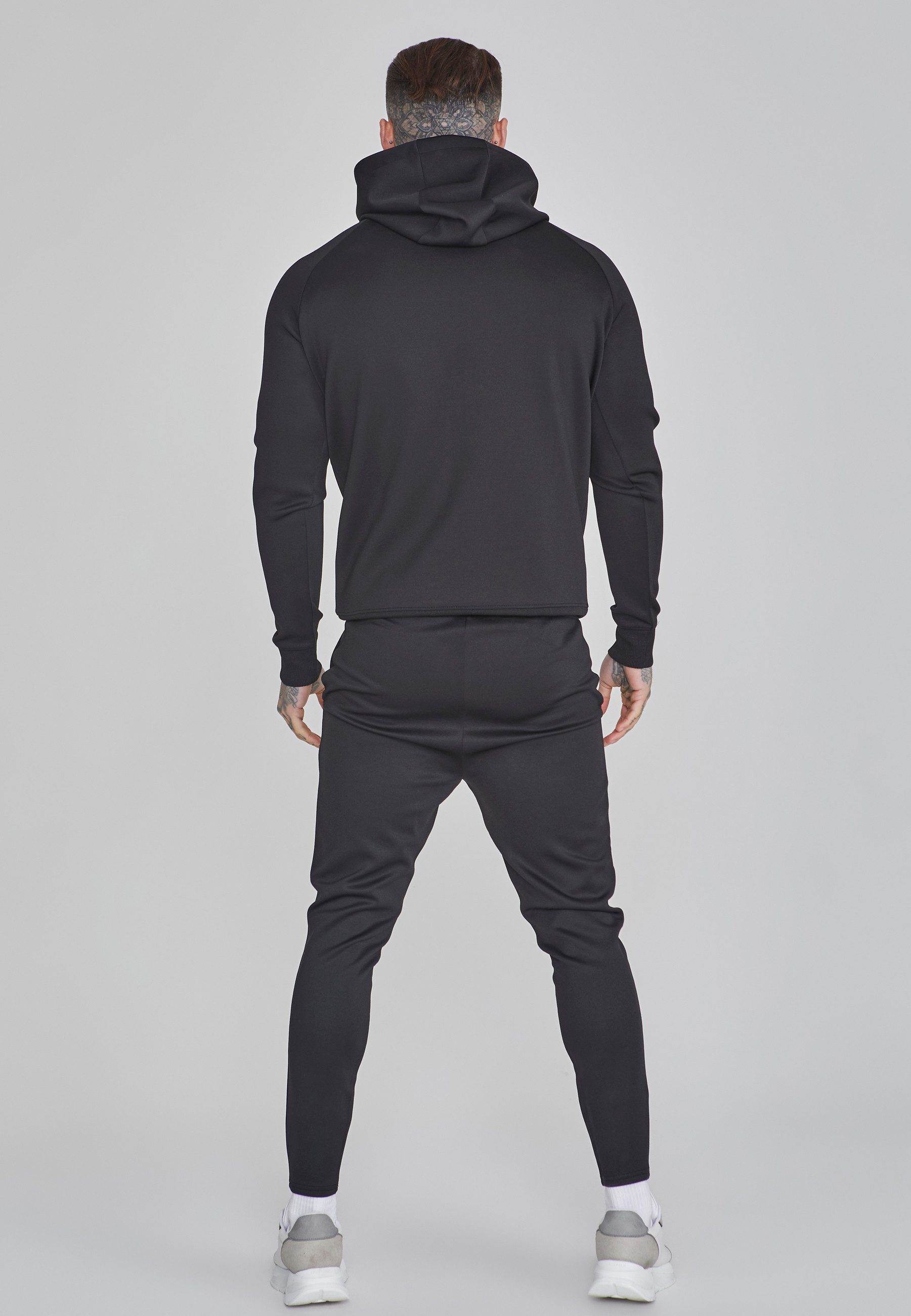 Siksilk Jogger Pants SikSilk Herren Schwarze Muscle Fit Jogginghose