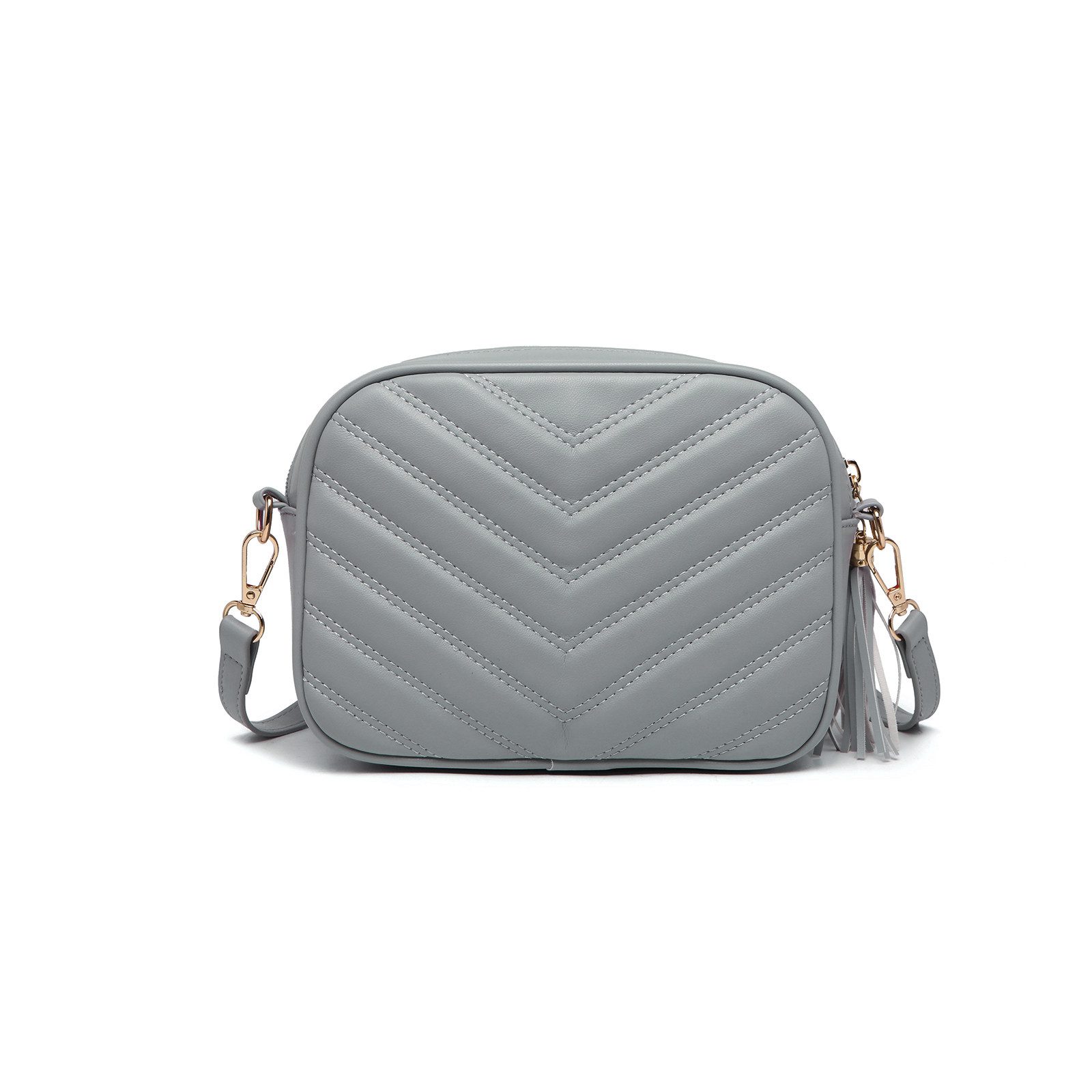 Miss Lulu Schultertasche Umhängetasche Damen mit Goldener Hardware – Mittelgroße Crossbody Bag