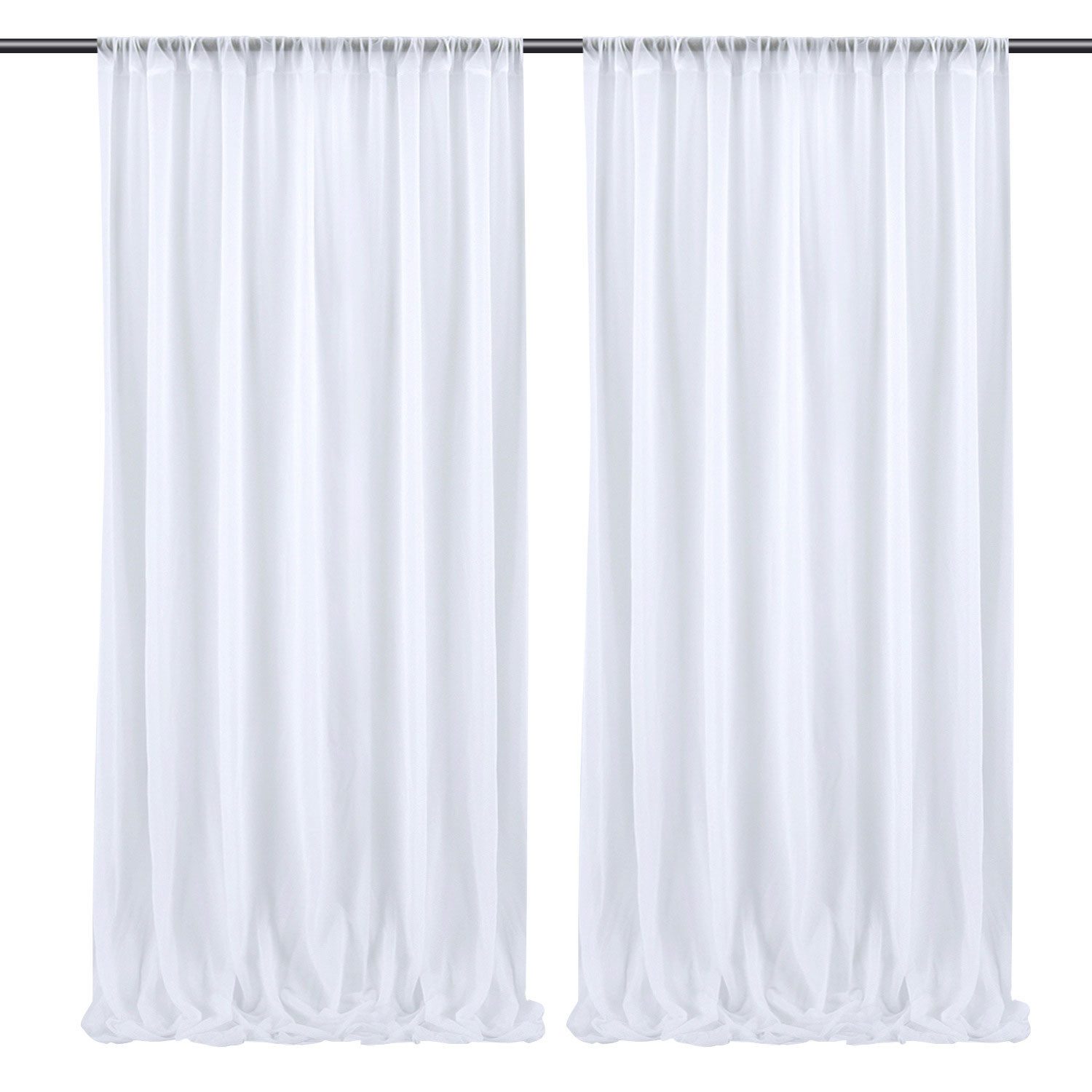 Refttenw Dekohänger Hochzeitsbogen Vorhang Hochzeits Hintergrund Vorhang (2 St), 150x215cm