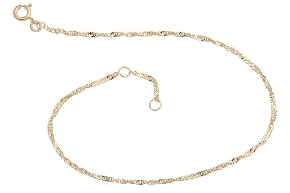 Silberkettenstore Fußkette Fußkette Singapur 1,4mm - 333 Gold, Länge wählba günstig online kaufen