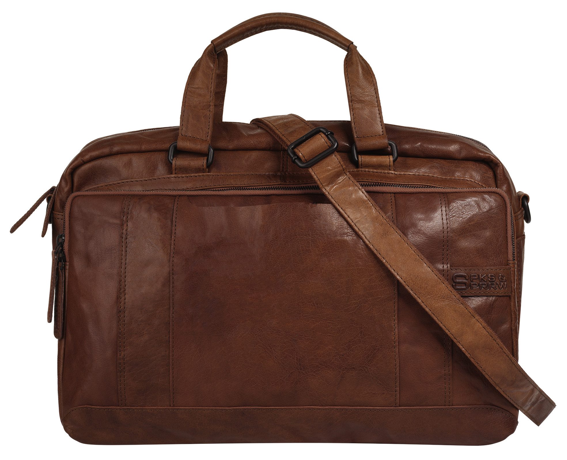 Spikes & Sparrow Reisetasche, echt Leder