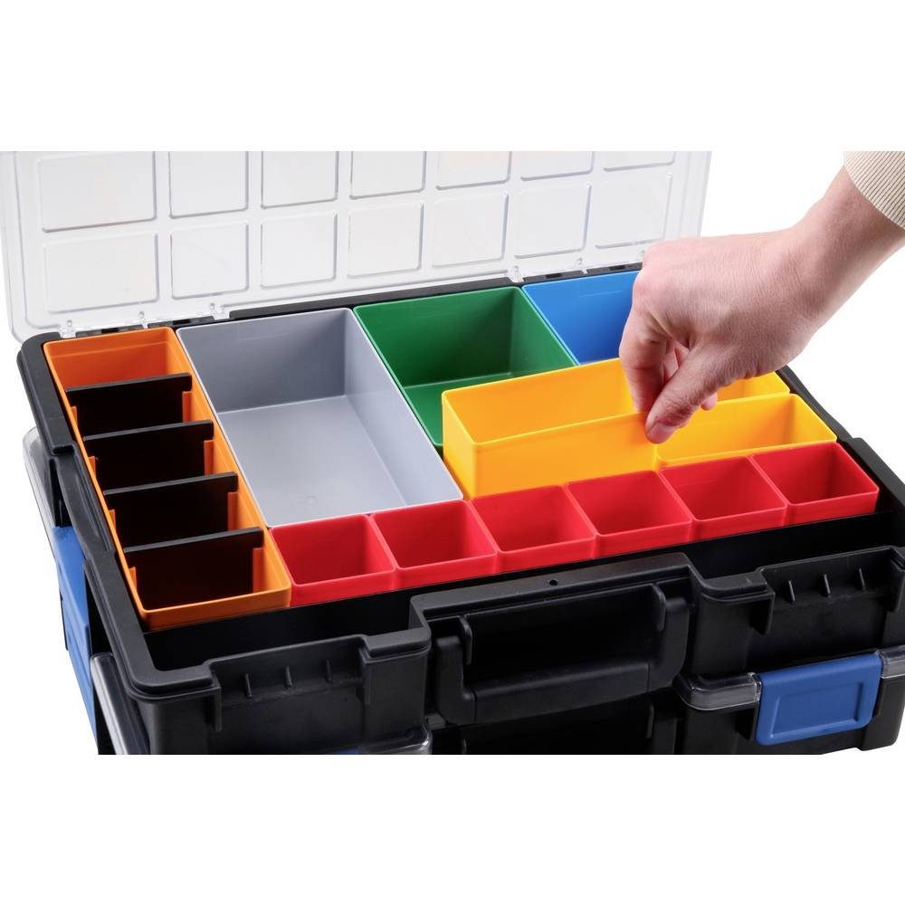 Allit Sortimentskasten sw.Profi-Kleinteilekoffer m.Clips.PP,PS 23 Fächer, 4 454210