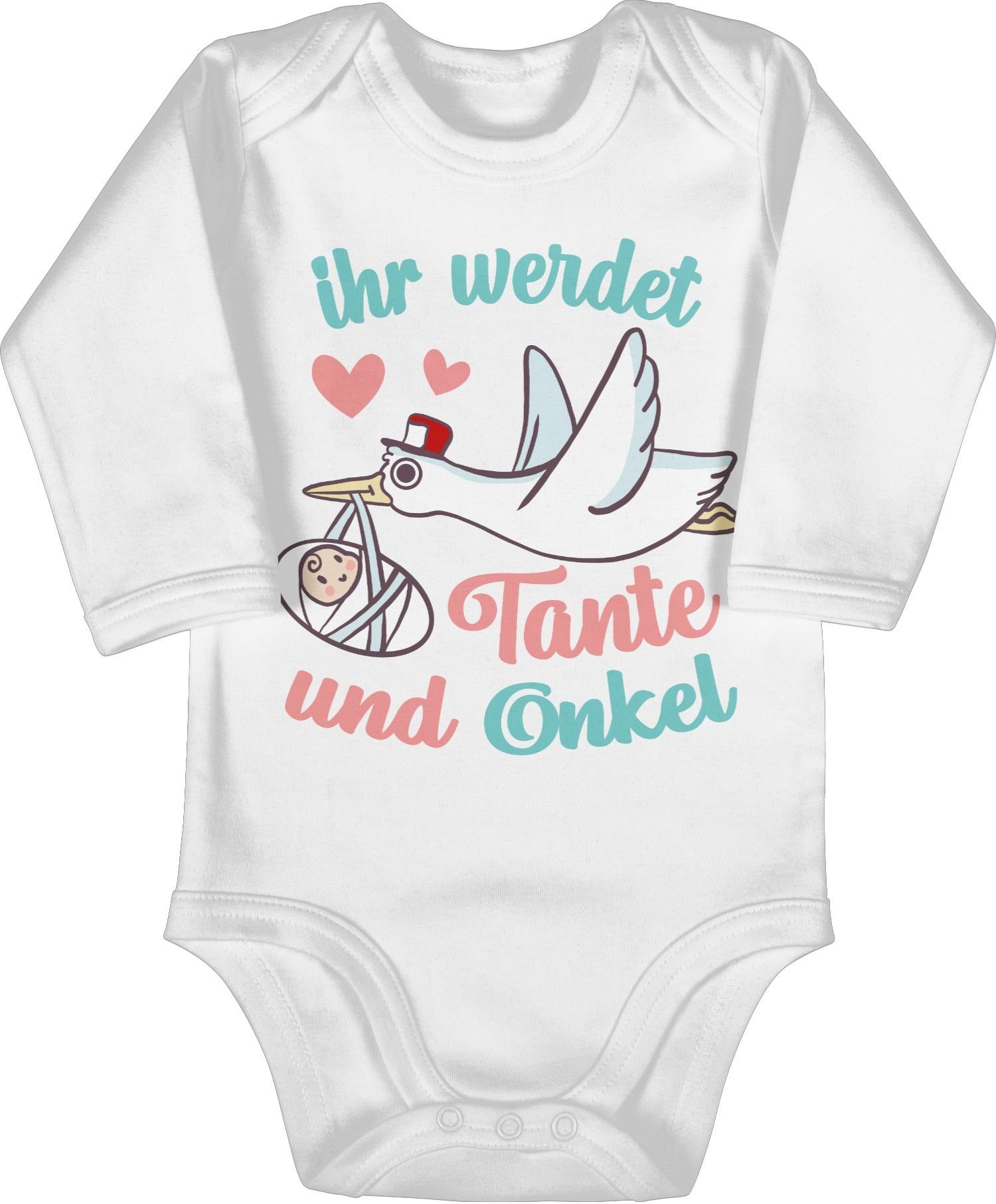 Shirtracer Shirtbody »Ihr werdet Tante und Onkel Storch Geburt
