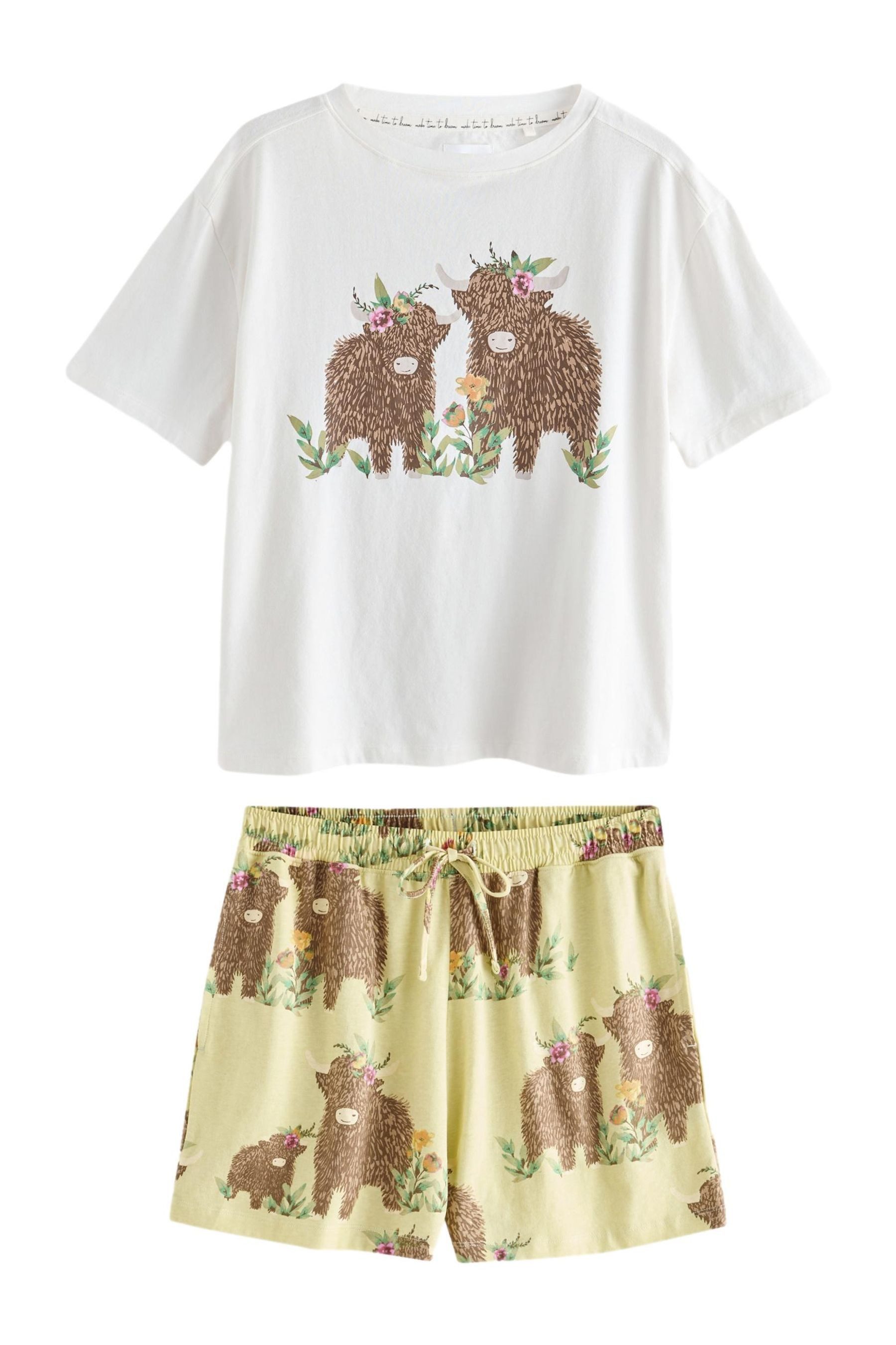 Next Pyjama Kurzarm-Schlafanzug, Hochlandrind Hamish (2 tlg) günstig online kaufen