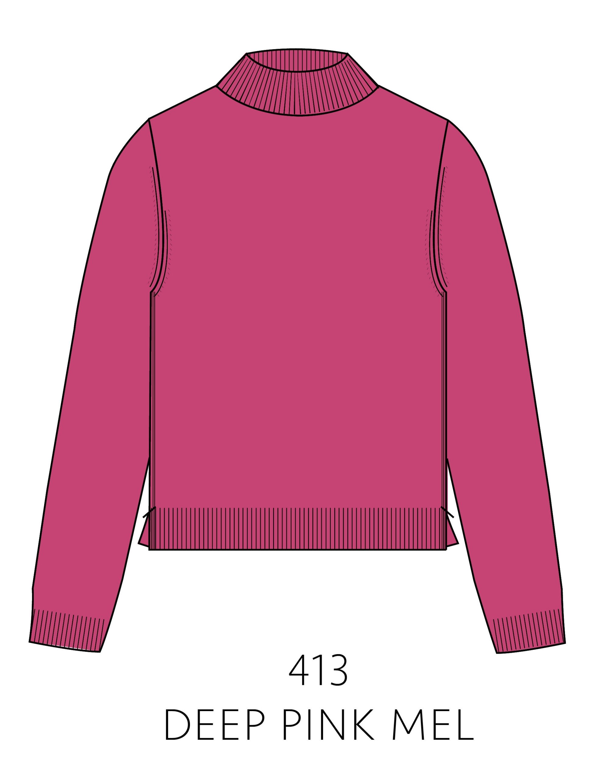 IN LINEA Strickpullover Пуловеры, Stehbund, 1/1-Arm