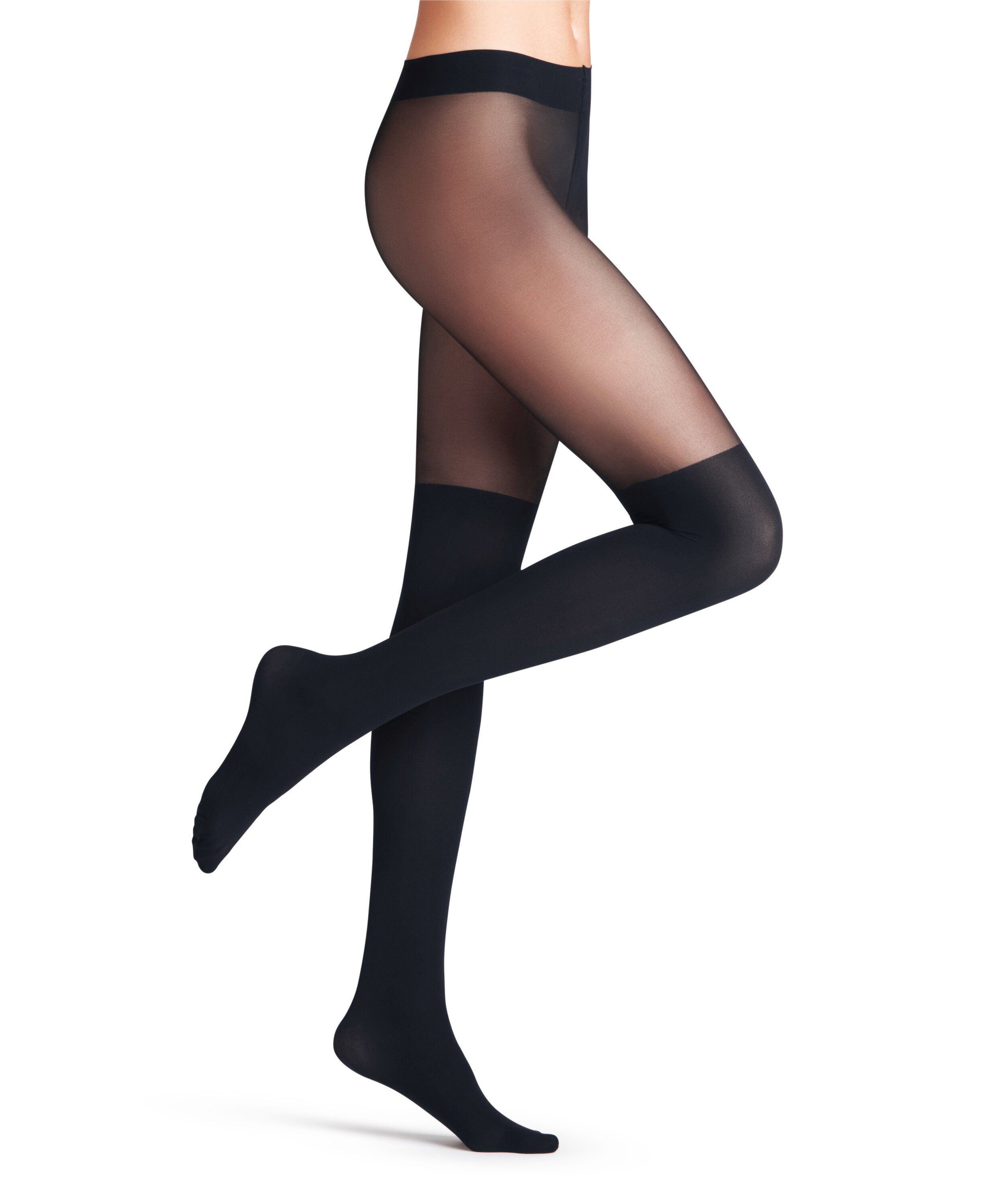 FALKE Feinstrumpfhose Overknee Strumpfhose 25 DEN (1 St) mit integriertem Plüsch-Overkneestrumpf