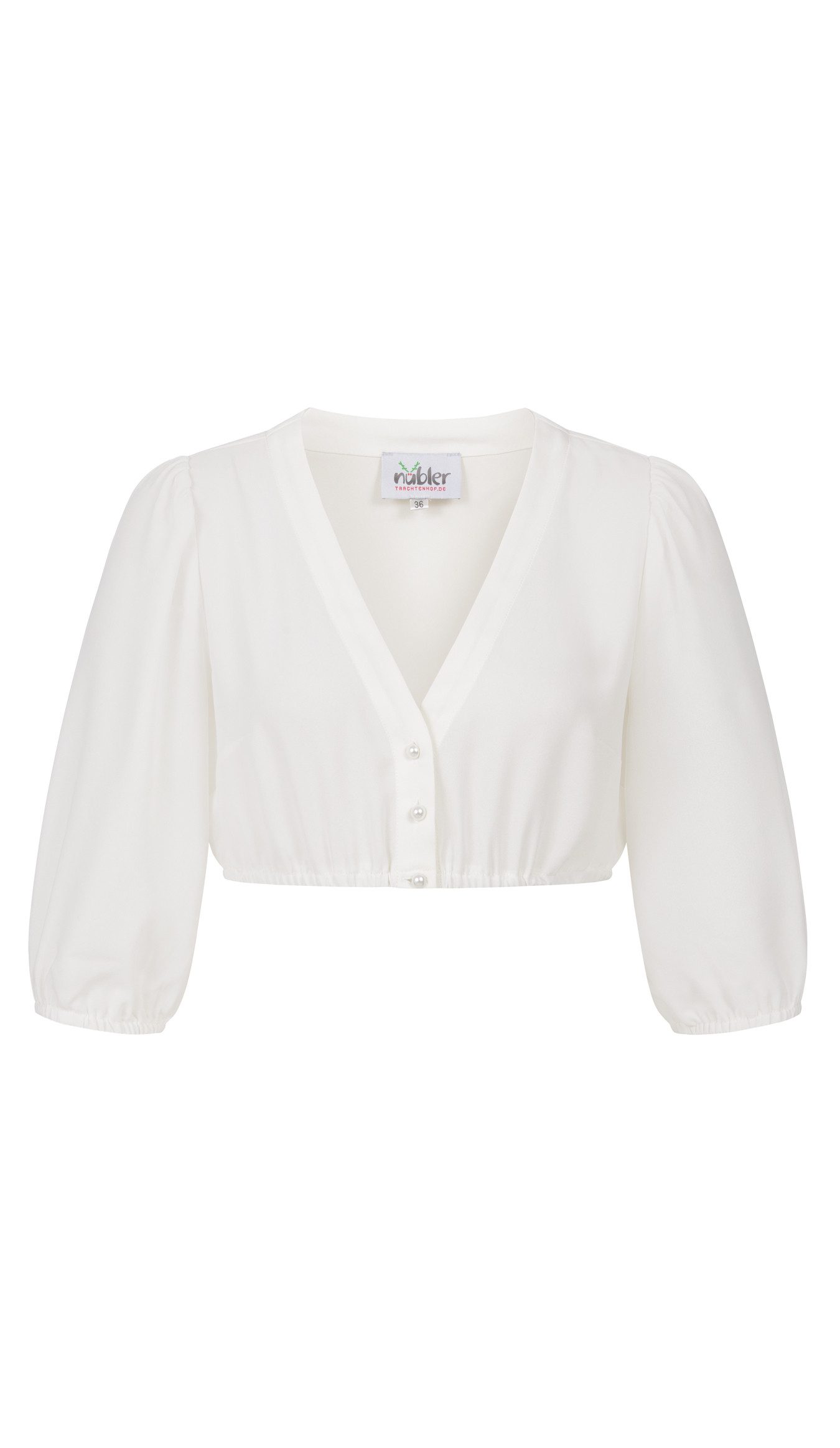 Dirndlbluse Dirndlbluse Charlotte 3/4-Arm in Creme von Nübler