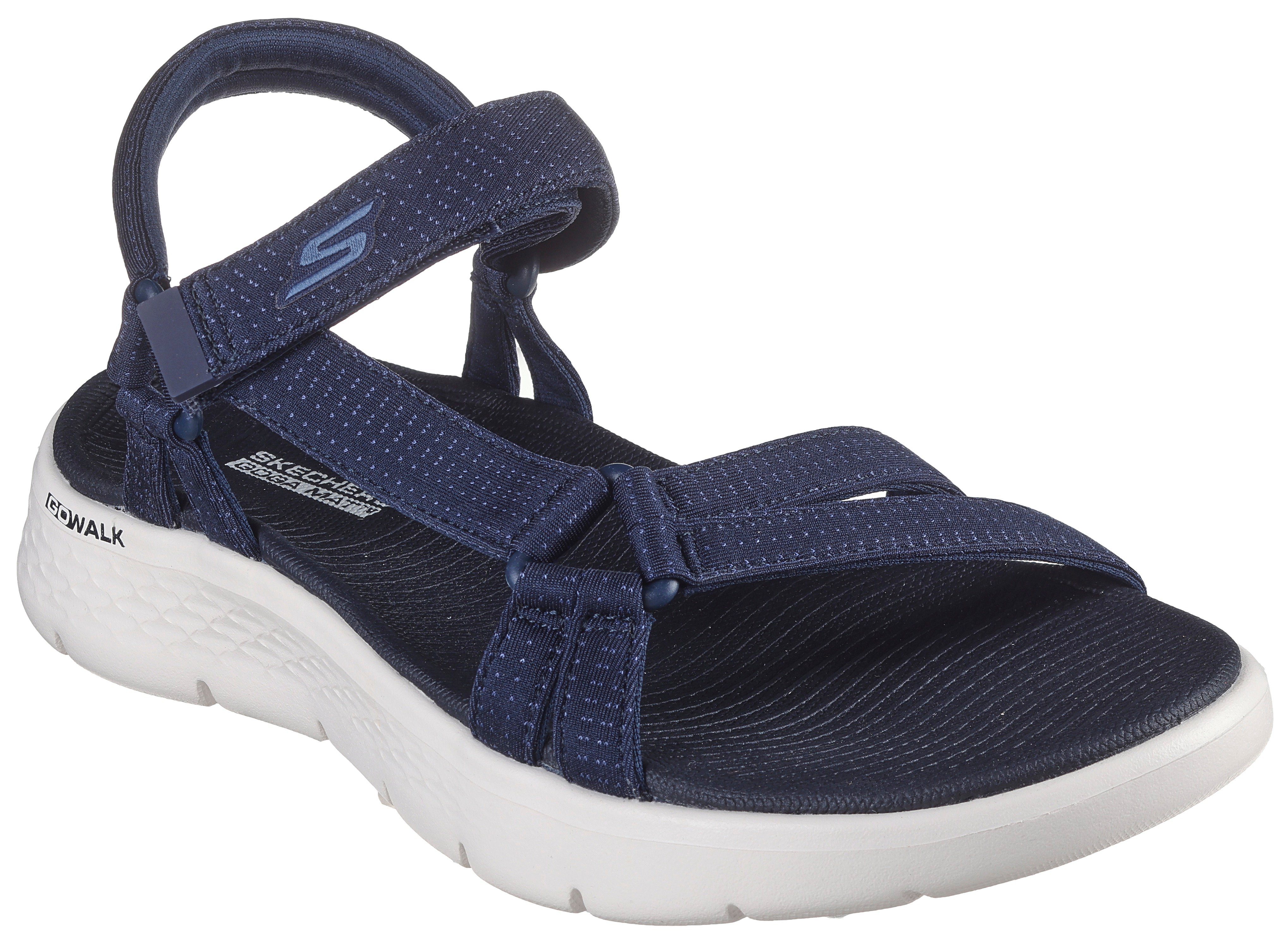 Skechers GO WALK FLEX SANDAL-SUBLIME-X Sandale, Sommerschuh, Sandalette, Klettschuh, mit Goga Mat Footbed