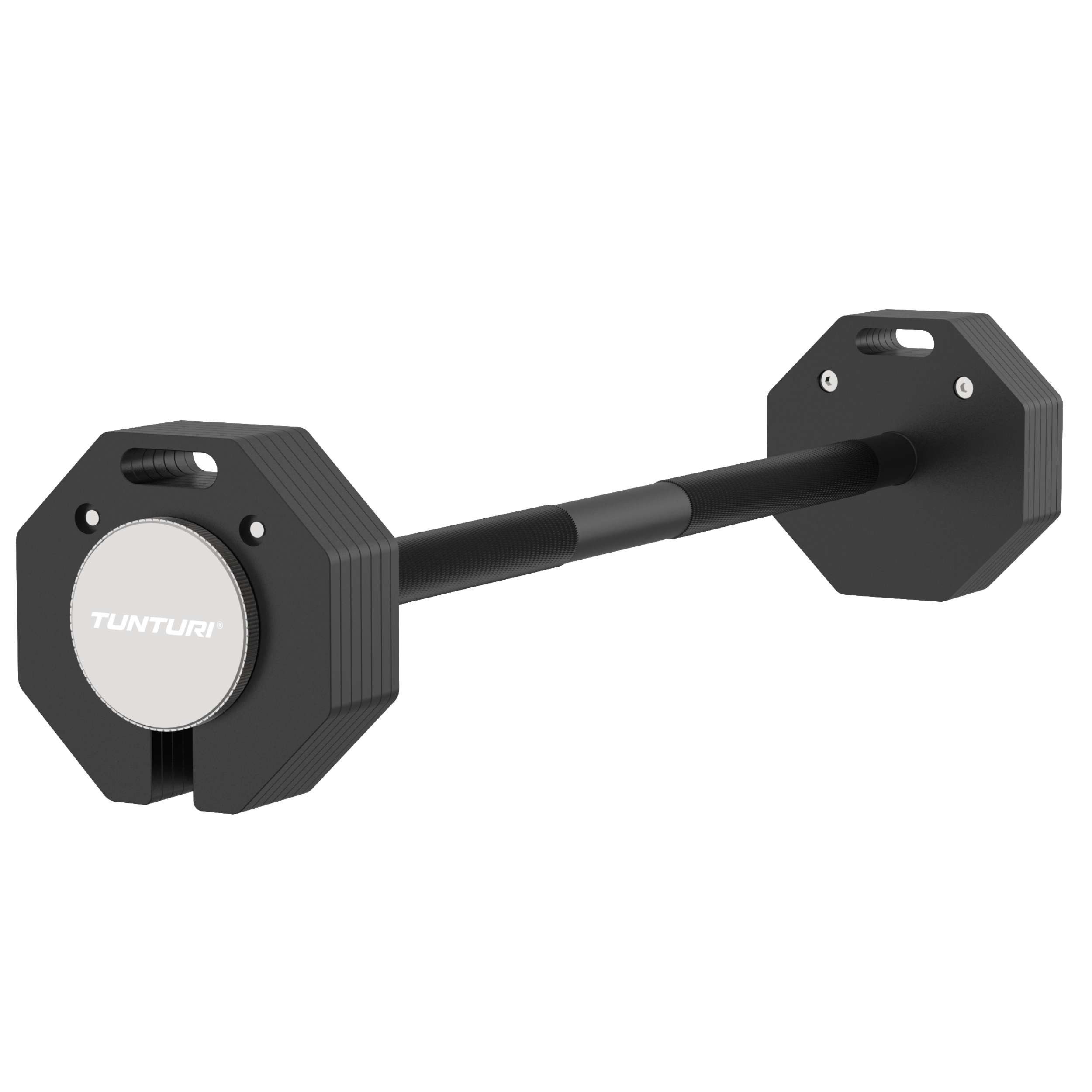 Tunturi Hantel-Set Verstellbare Langhantel – 11 bis 35 kg - Stahl – Rapid Series