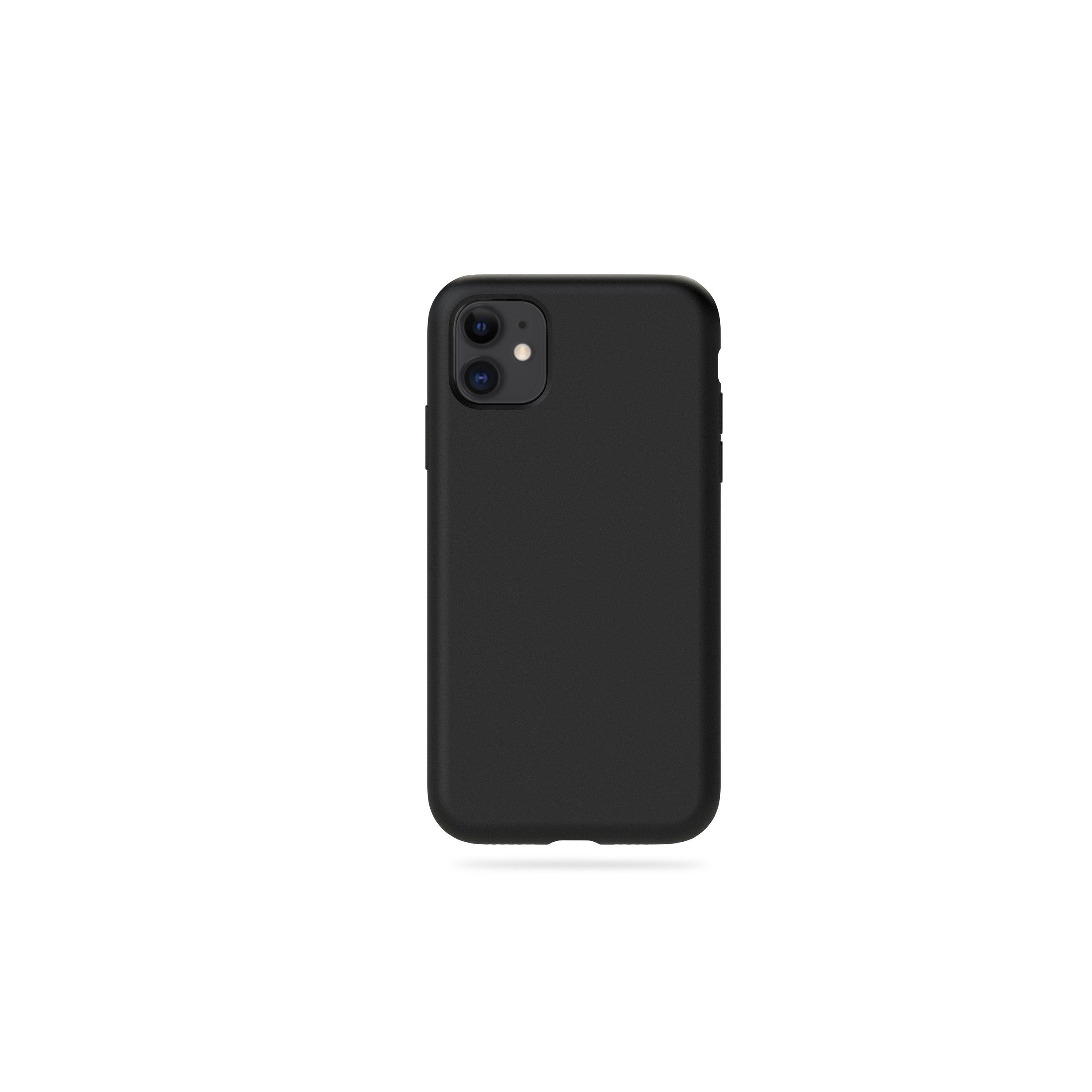 KMP Creative Lifesytle Product Handyhülle Silikon Schutzhülle für iPhone 11 Black 6,1 Zoll