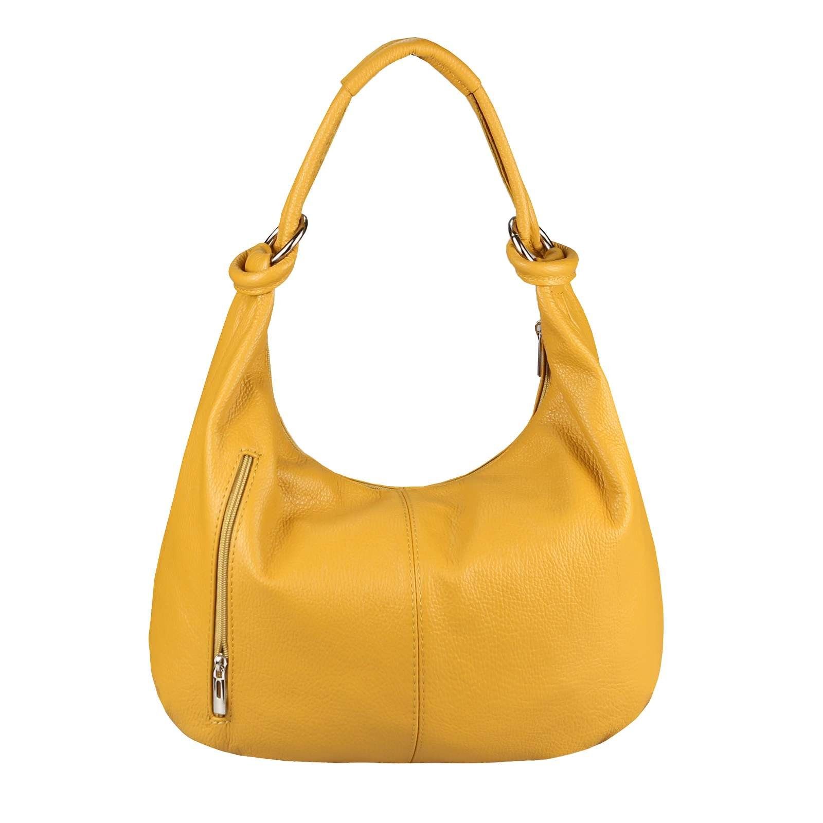 ITALYSHOP24 Schultertasche Made in Italy Damen XXL Leder Shopper, als Handtasche, Henkeltasche, Schultertasche tragbar